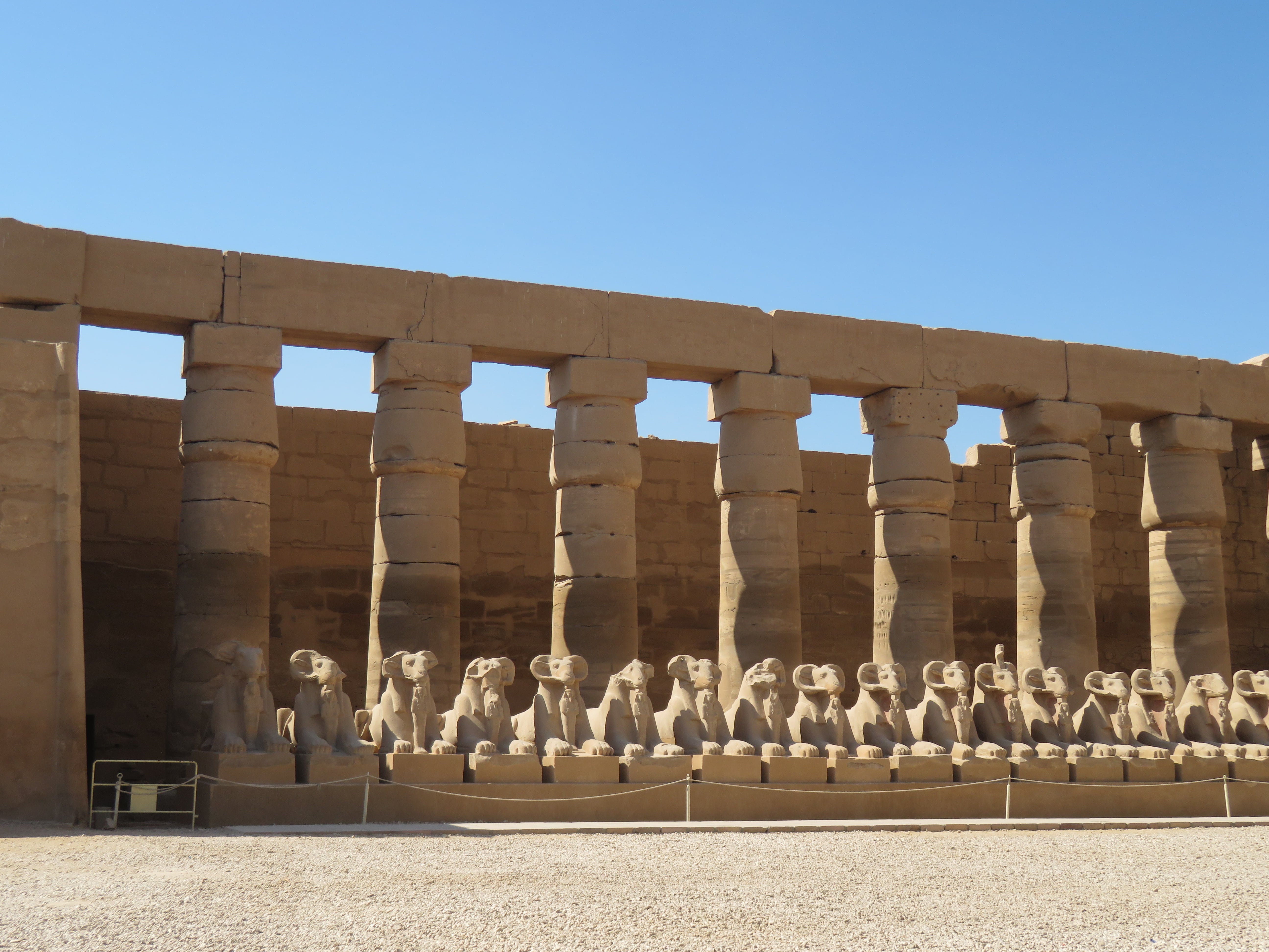 Columns in the Karnak Temple