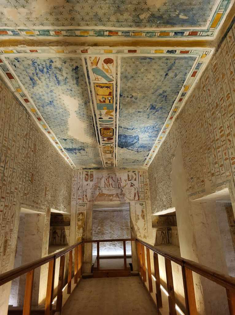 Part of the long passage inside the tomb KV2