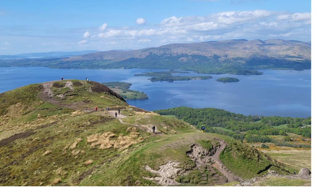 Loch Lomond view from Conic Hill
