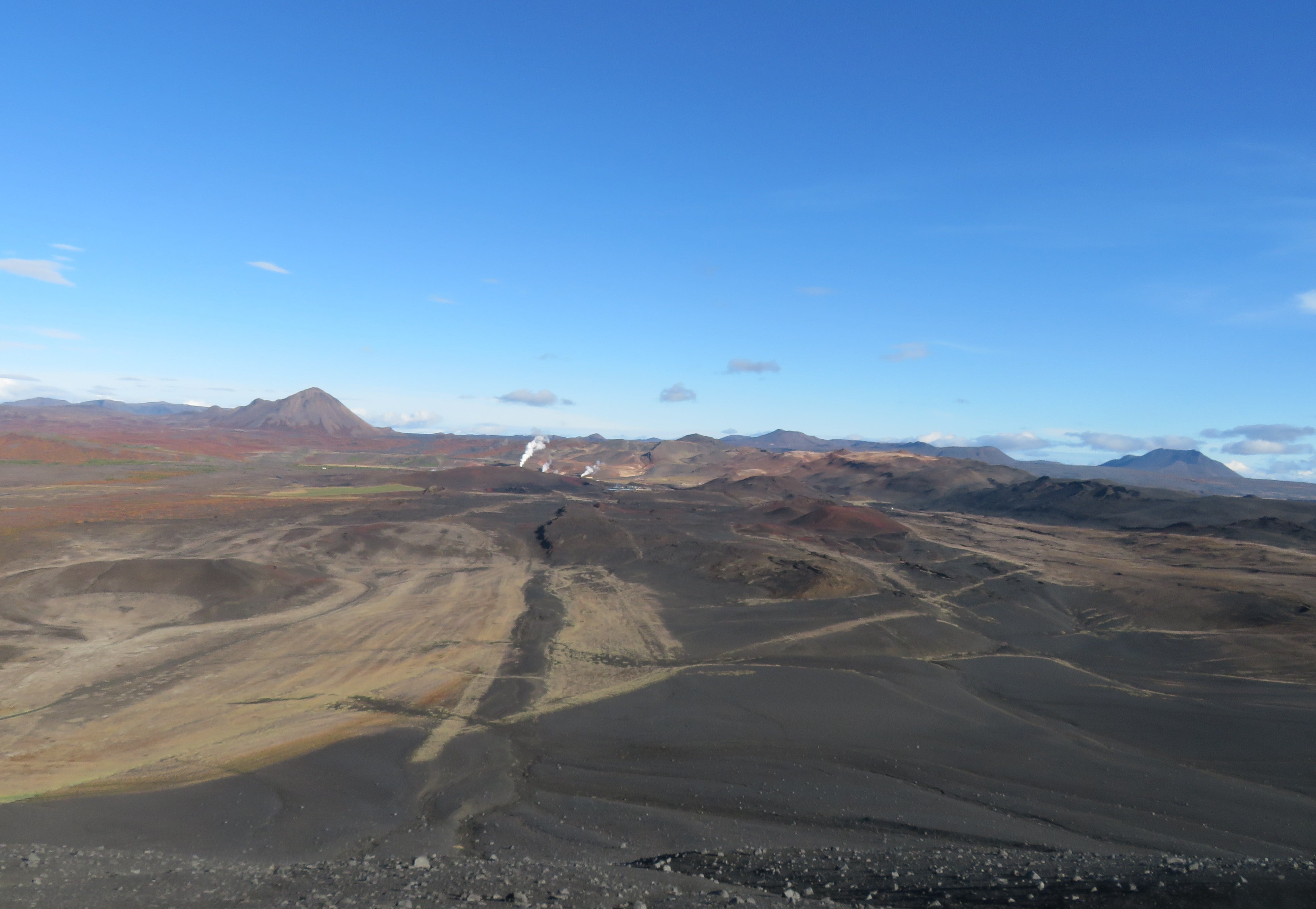 View from the rim of Hverfjall Crater.