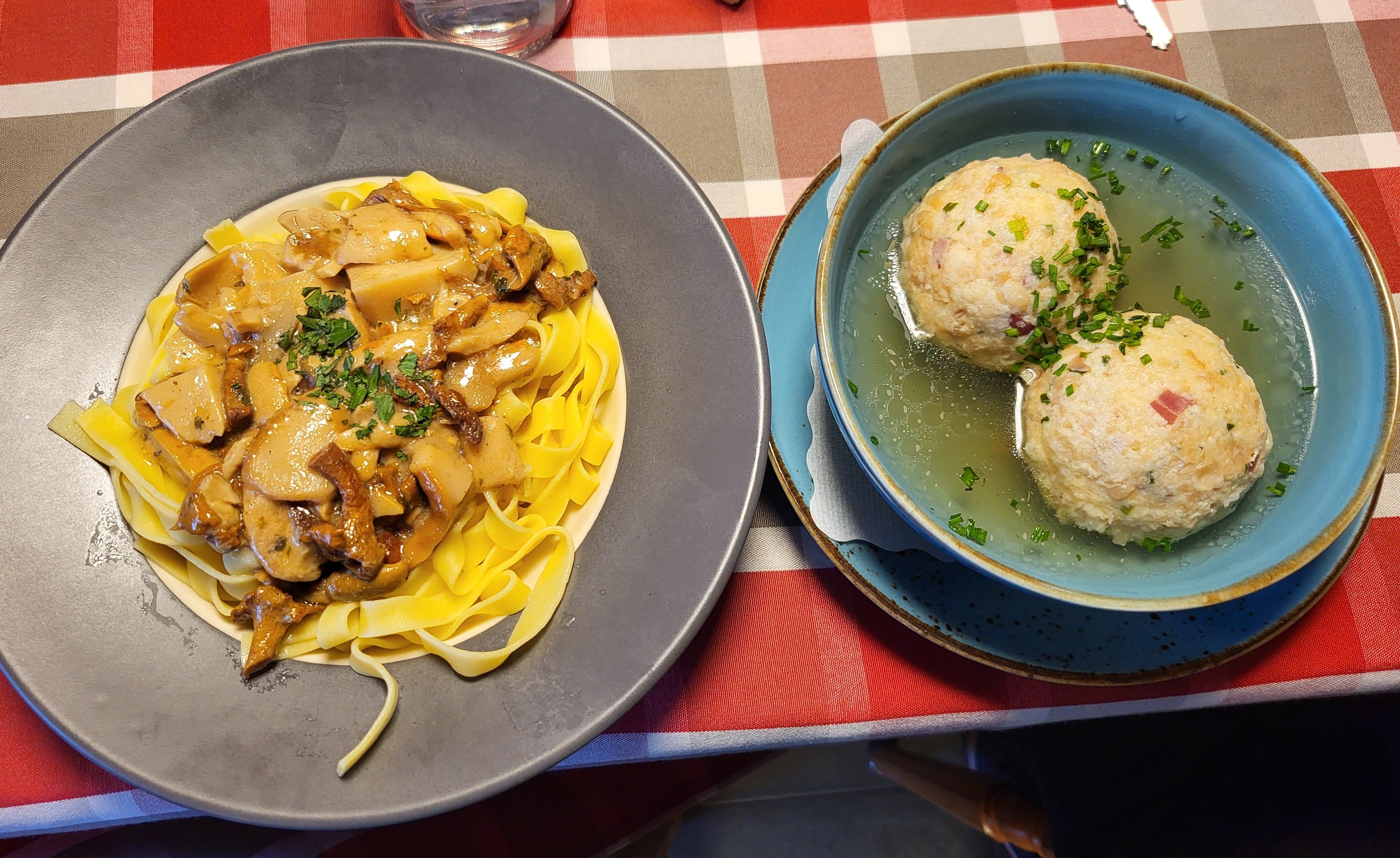 Dinner at Rifugio Sennes