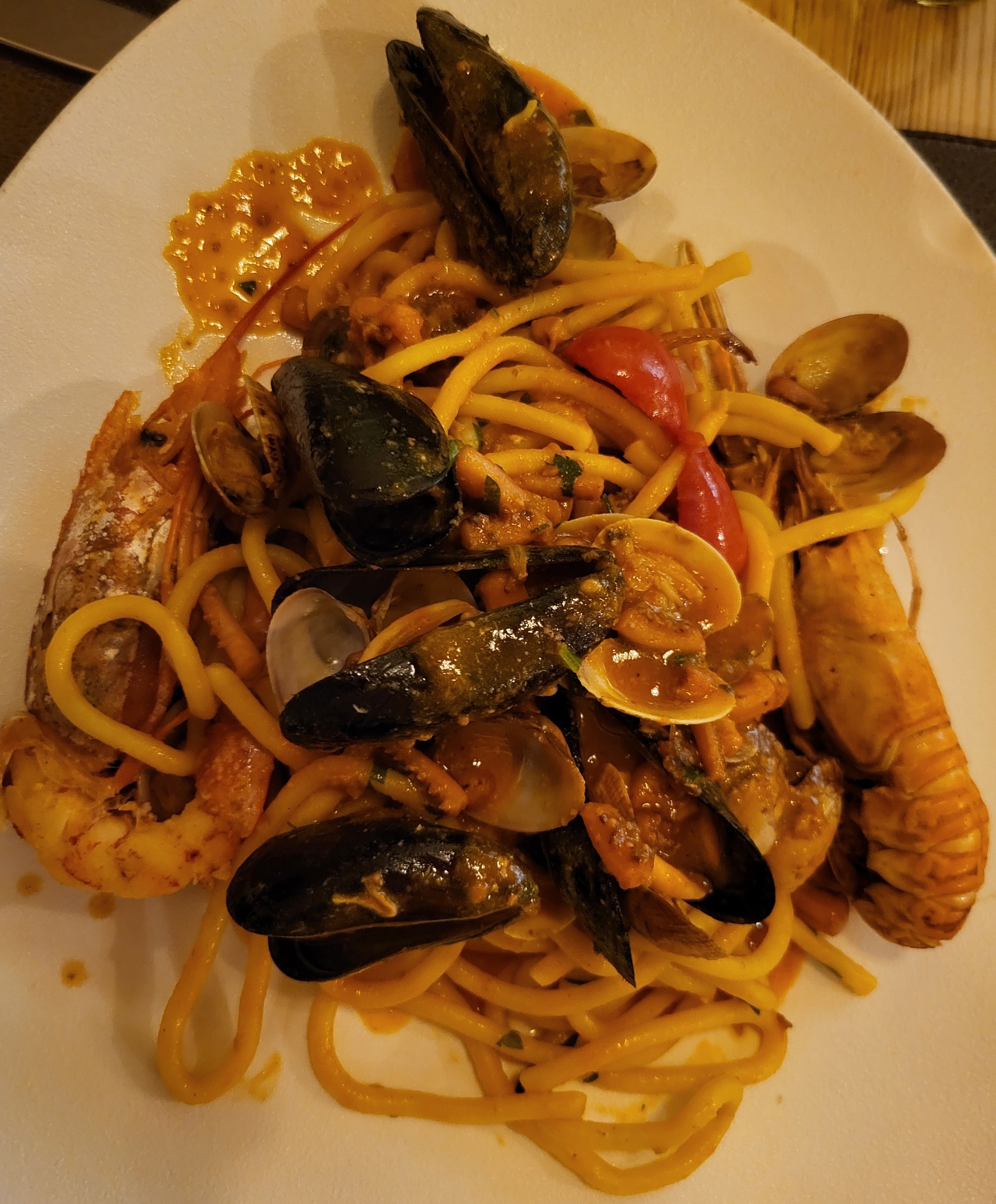 Seafood pasta
