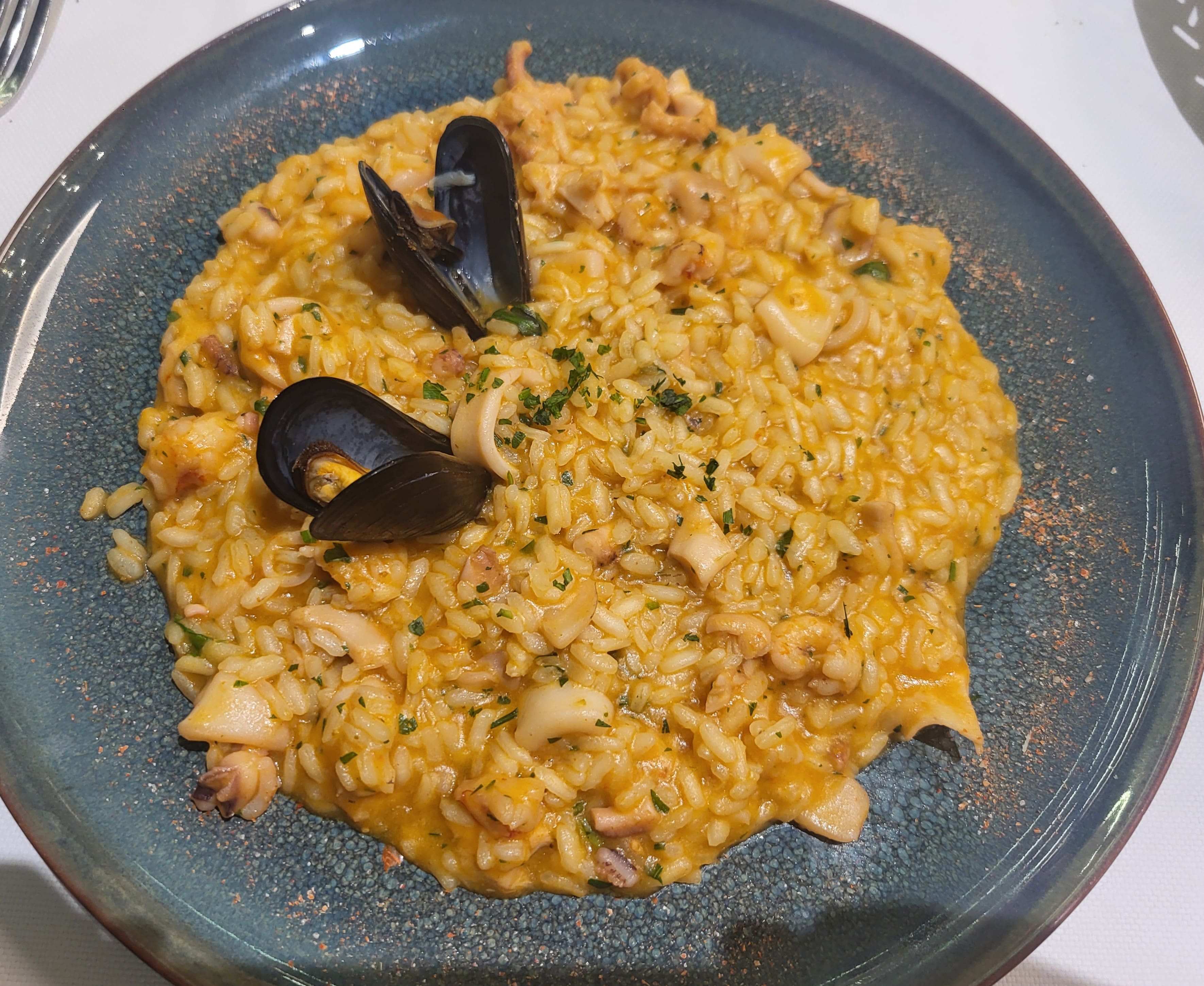 Seafood risotto