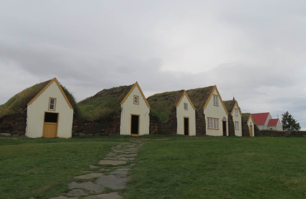Outside view of the turf houses, Glaumbaer Museum