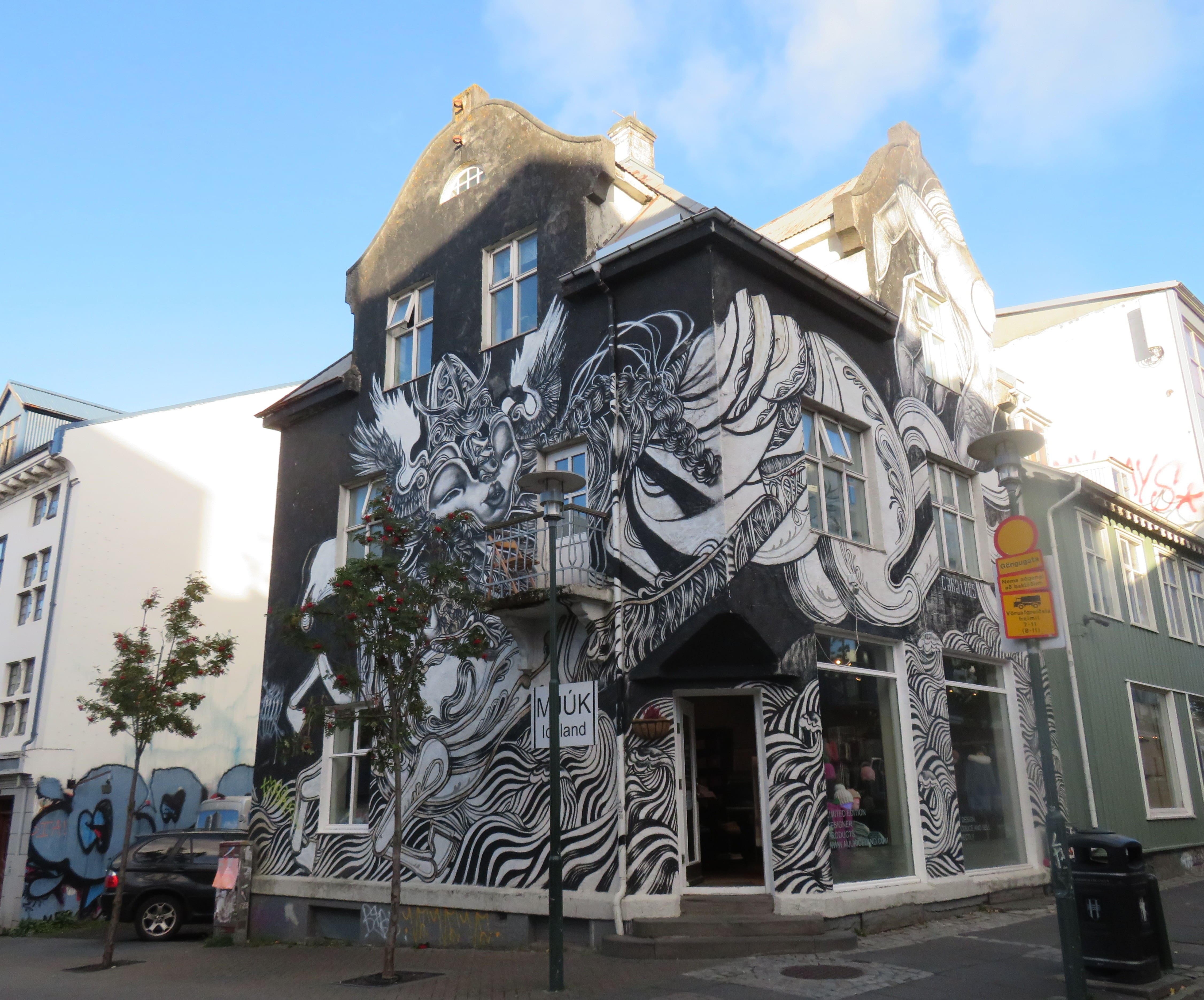 A painted house in Reykjavik