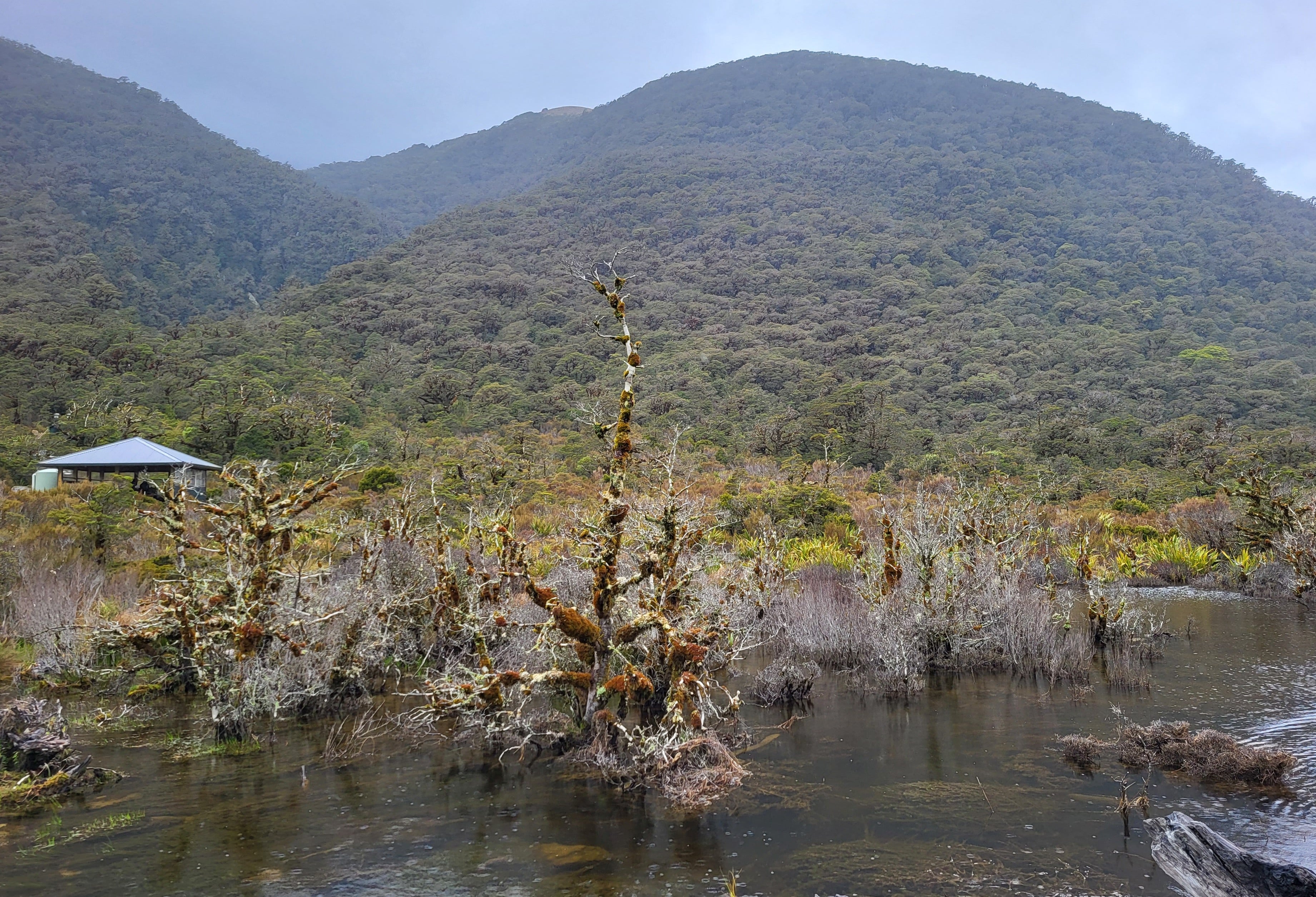 Howden Shelter was our lunch spot.