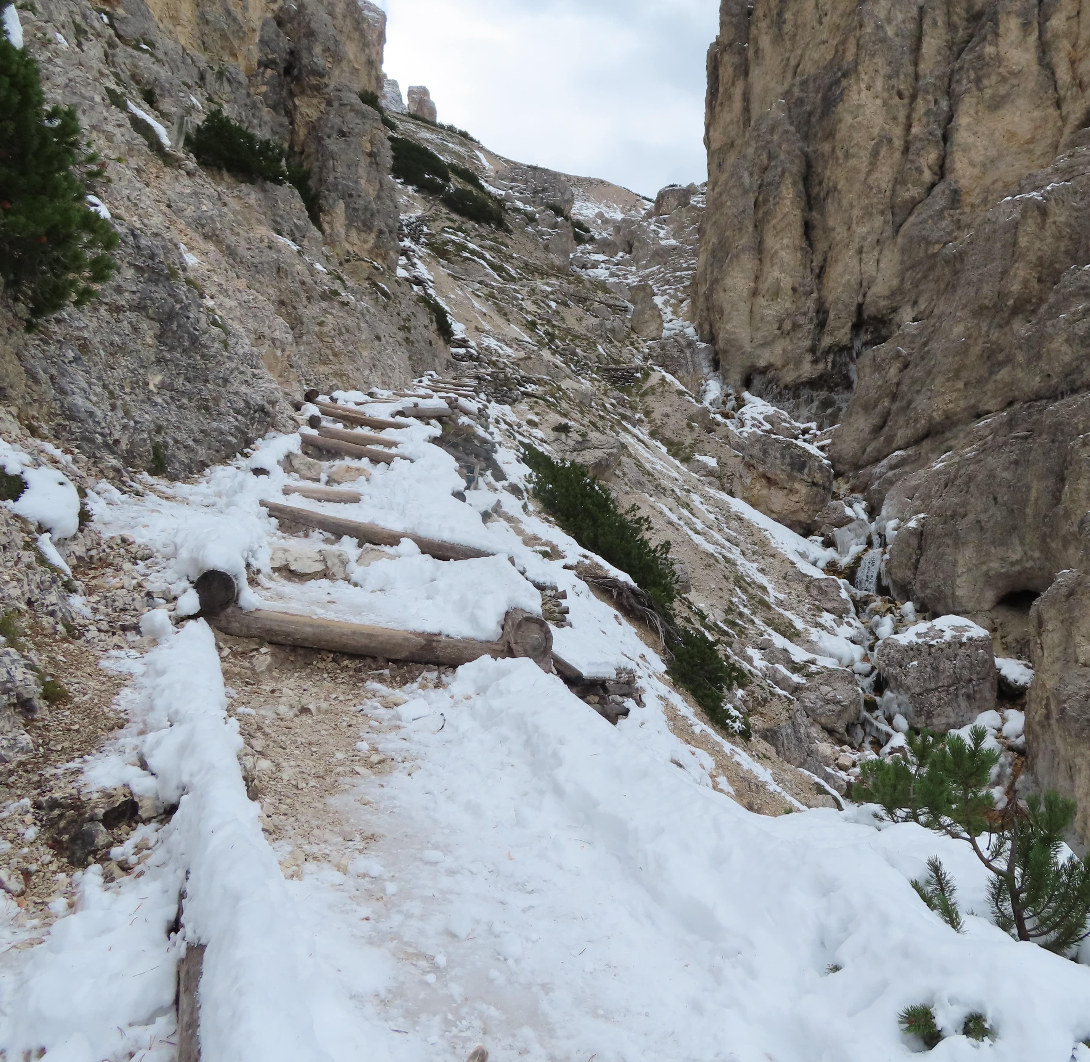 The Icy and Slippery Trail 20 Uphill