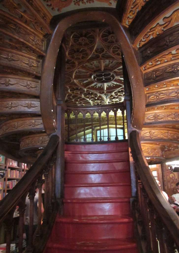 Intricately Carved Wooden Staircase