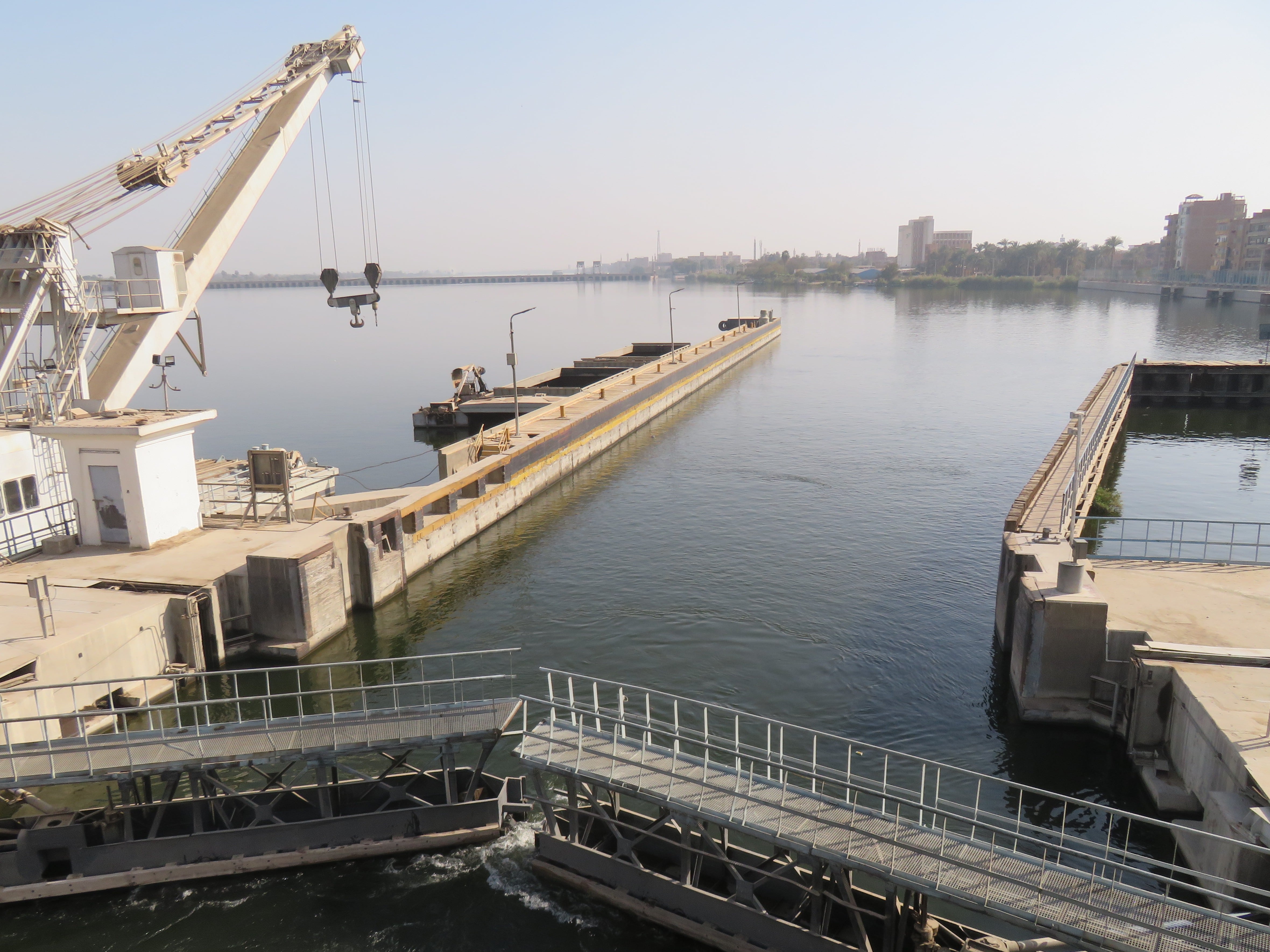 Passing through Asna Lock