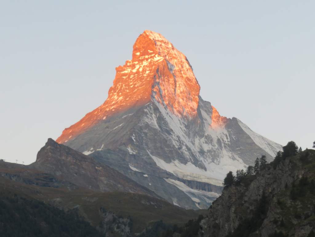 Matterhorn under the early morning sun