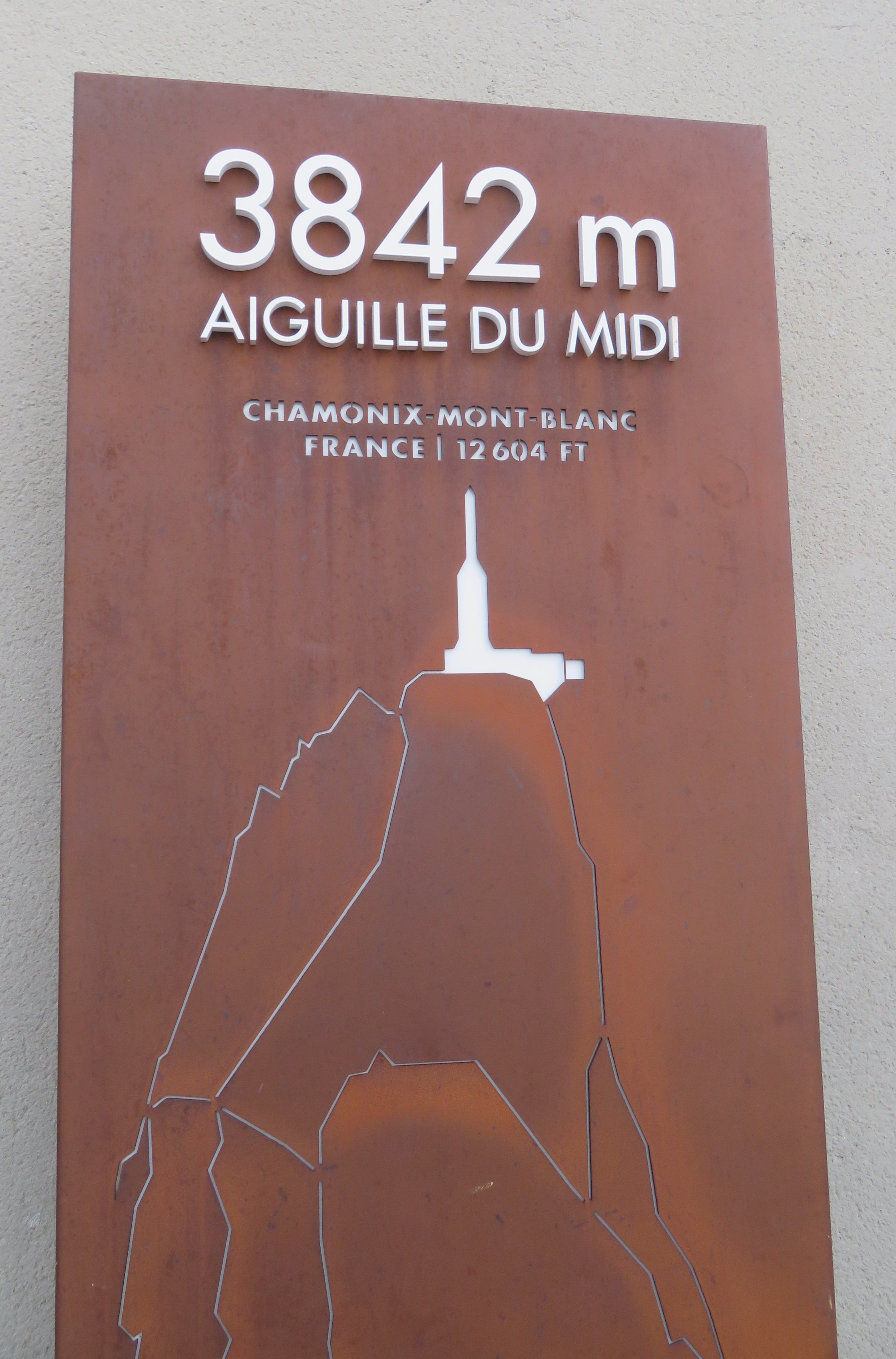 Aiguille du Midi at 3842m