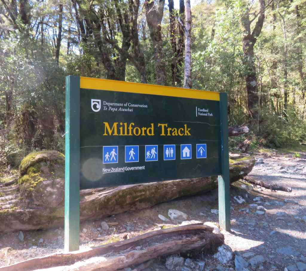 The start of the Milford Track