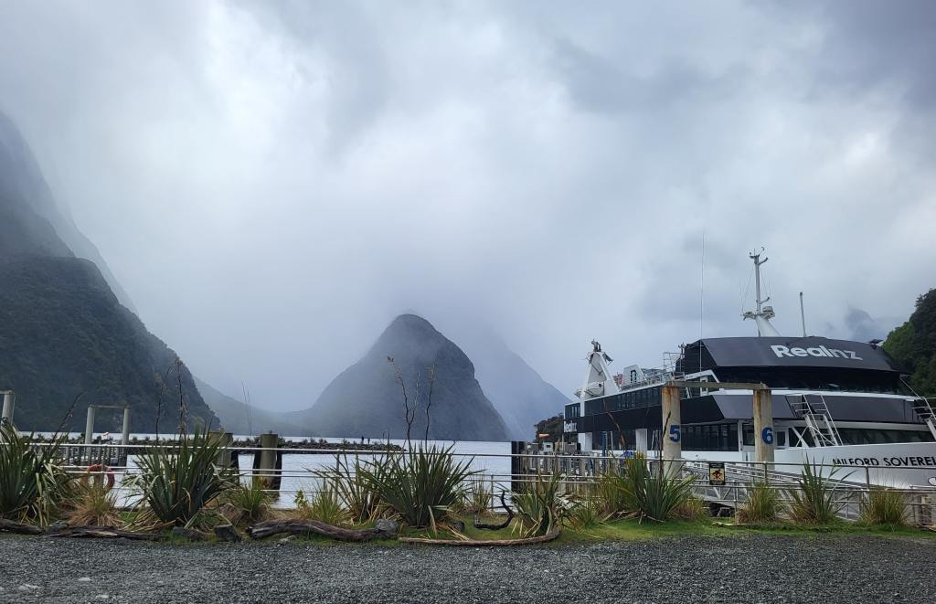 Mitre Peak in the rain