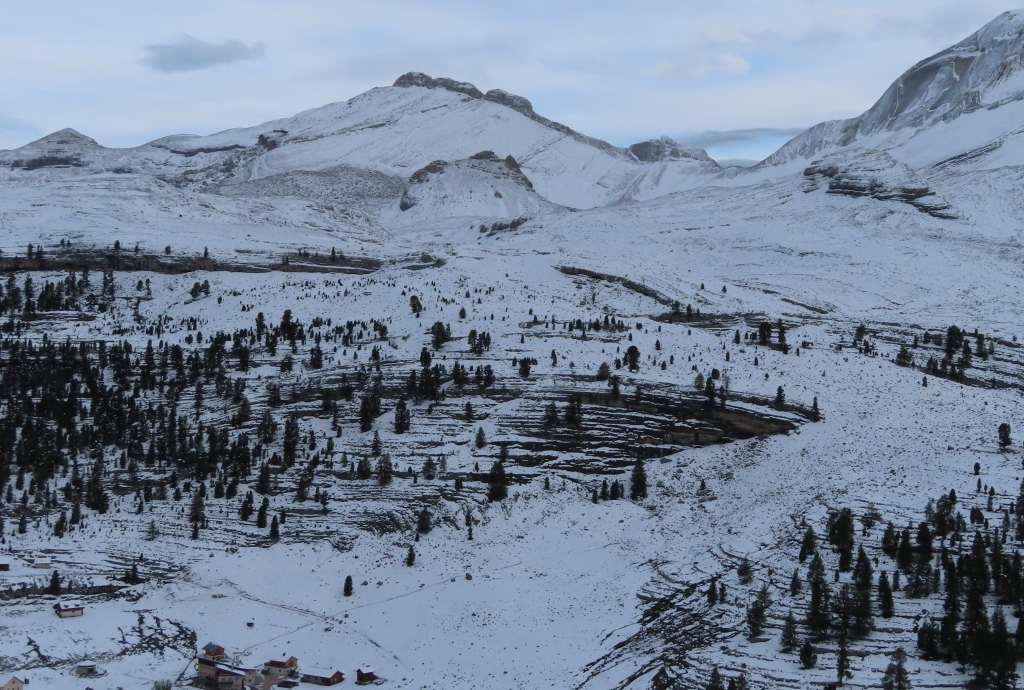 A winter wonderland near Rifugio Fanes