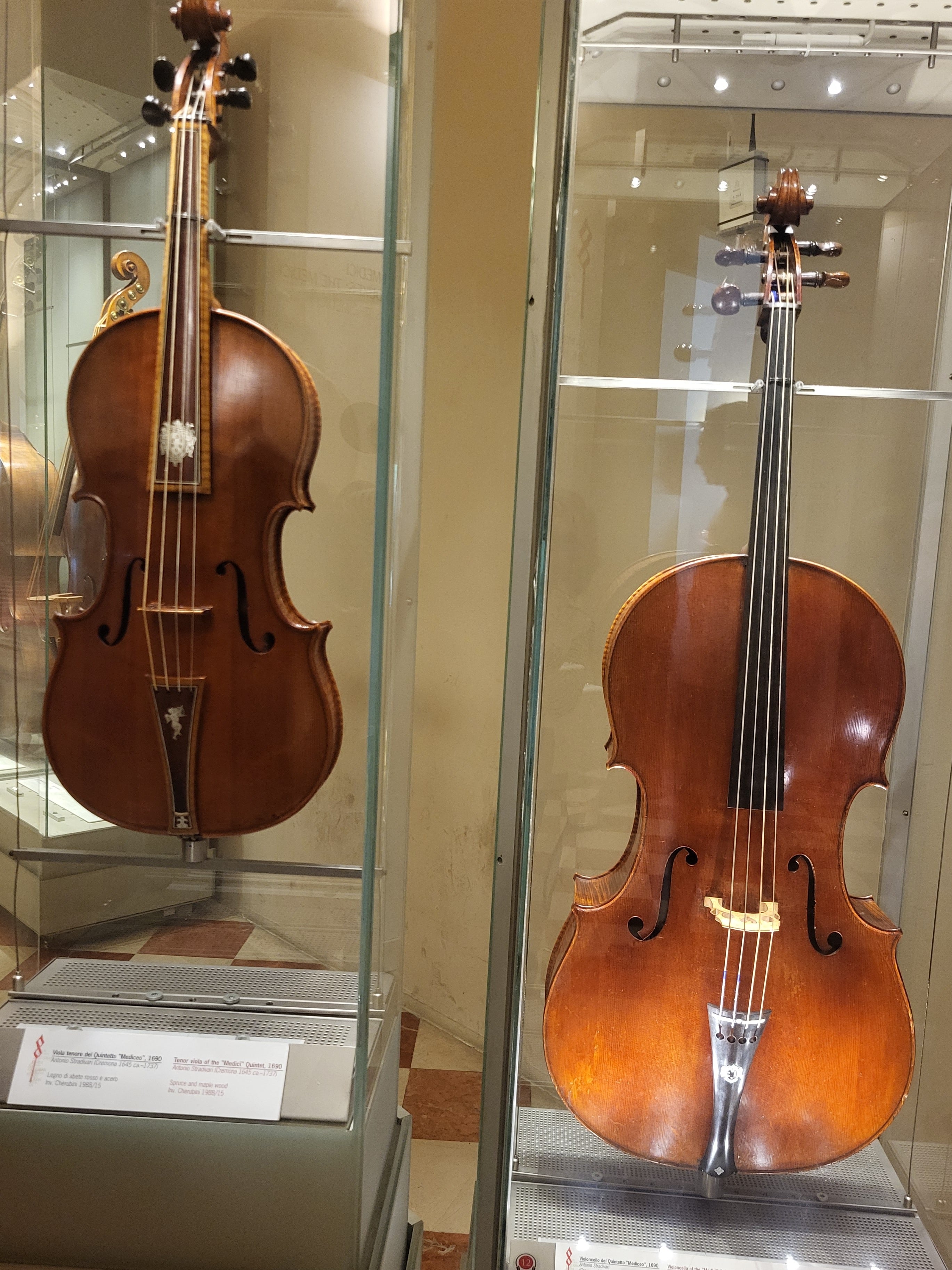 Violins in Musical Instruments Museum