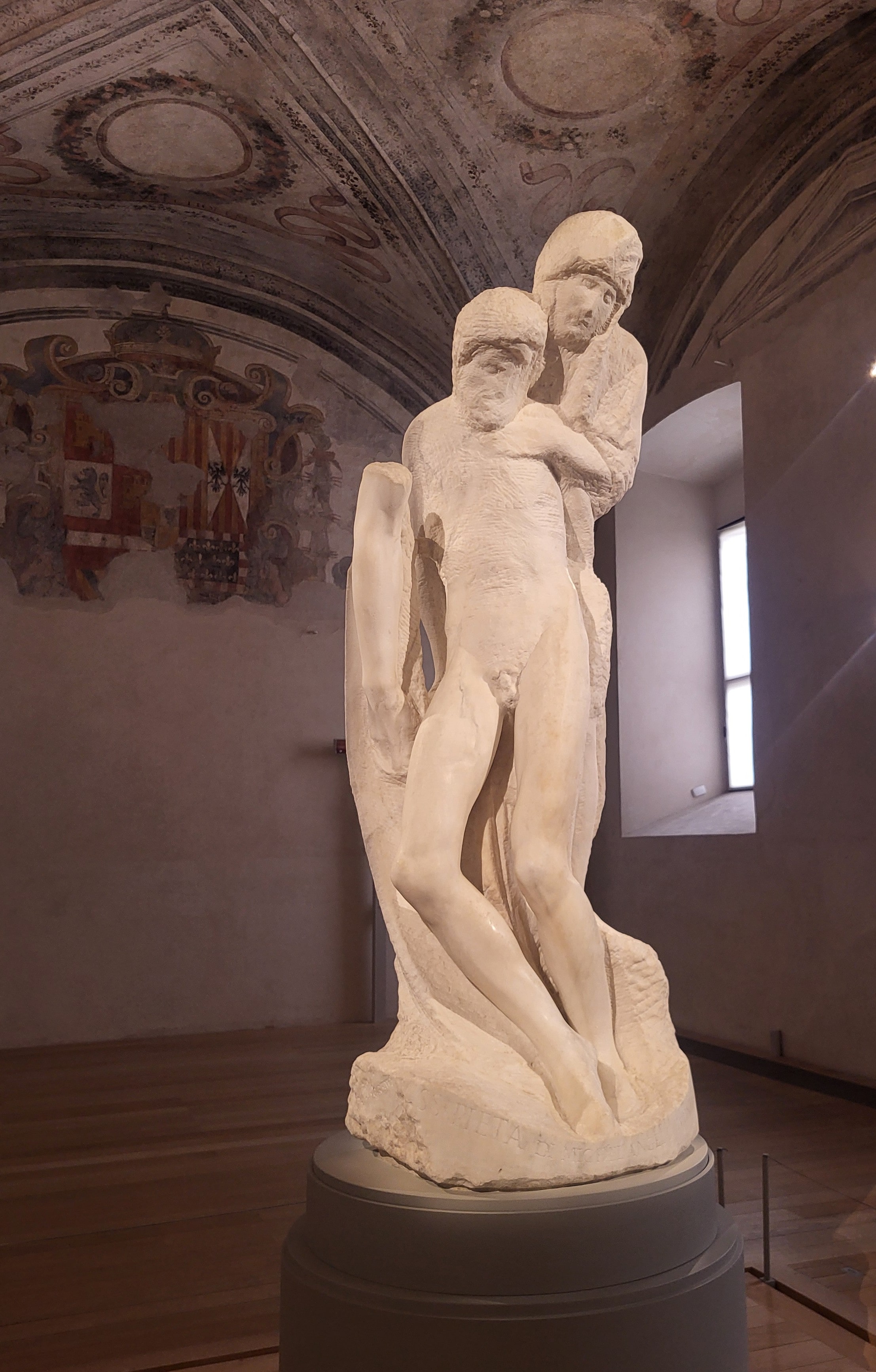 Pietà statue by Michelangelo