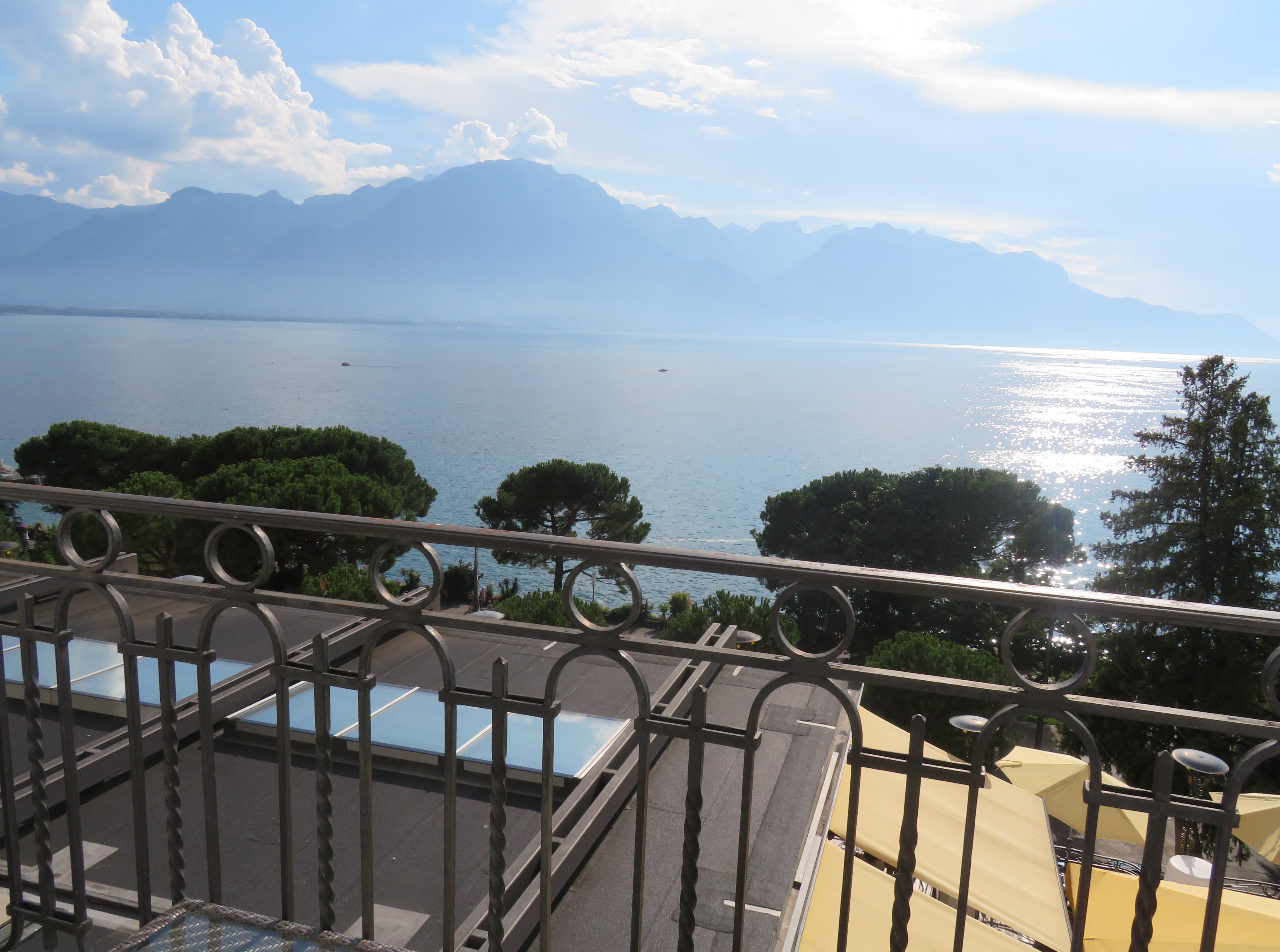 Our room had a balcony facing the Geneva Lake