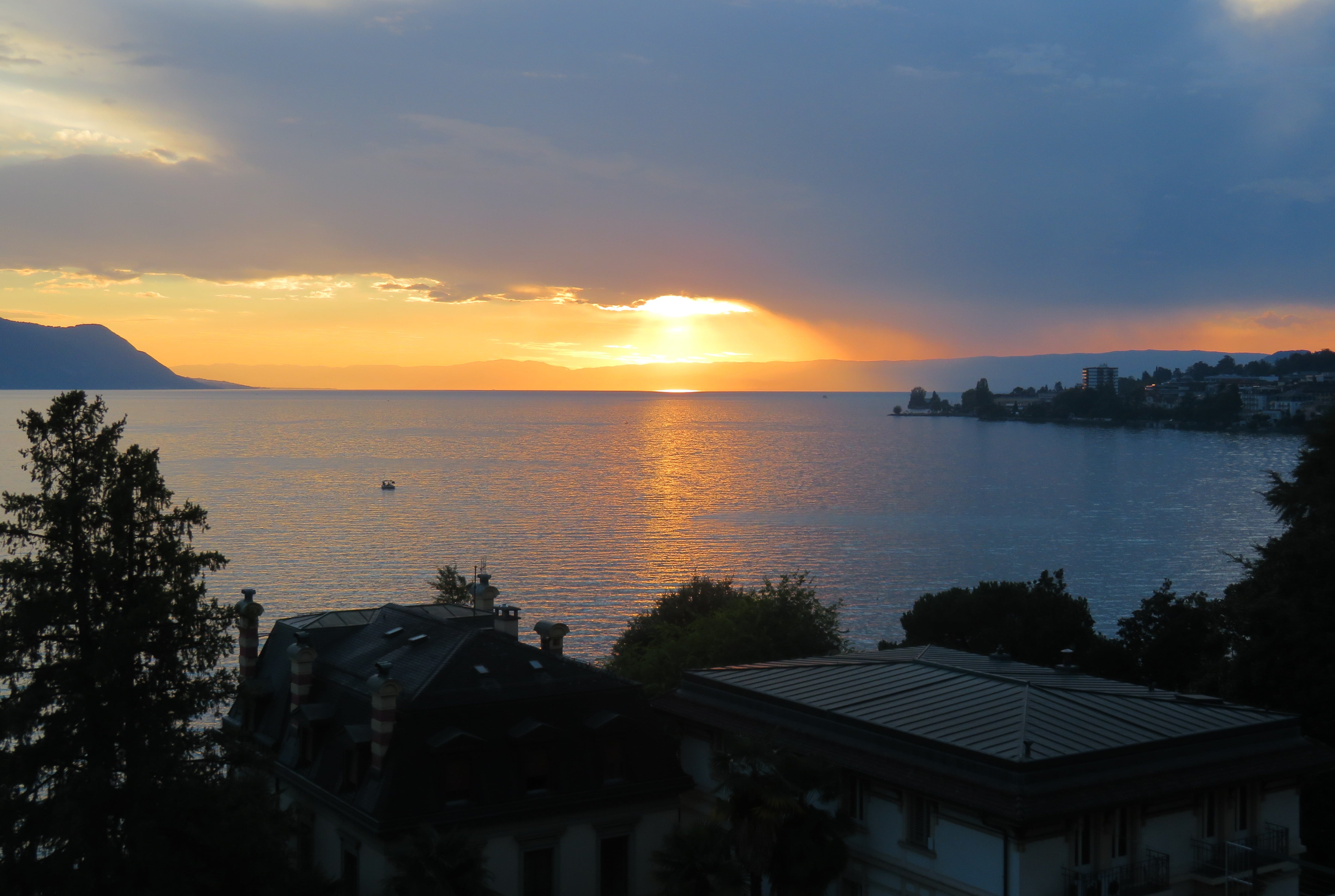 Gorgeous Sunset view from the balcony.