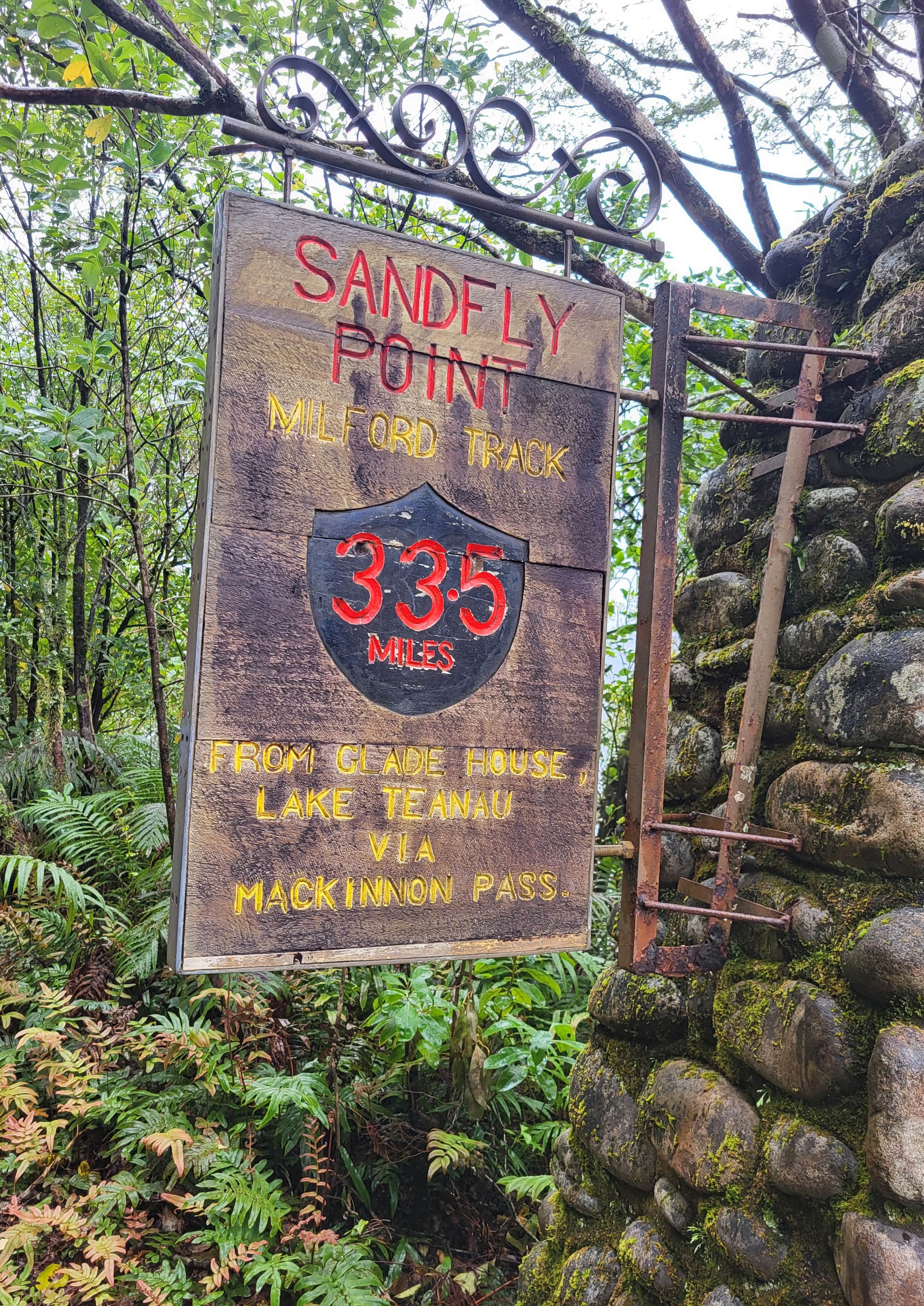 The 33.5 Mile End Point at Sandfly Point