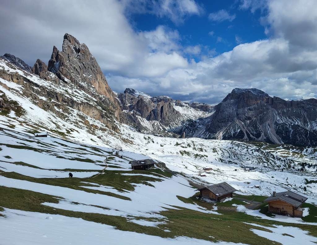 Amazing "dragon ridge" view at Seceda