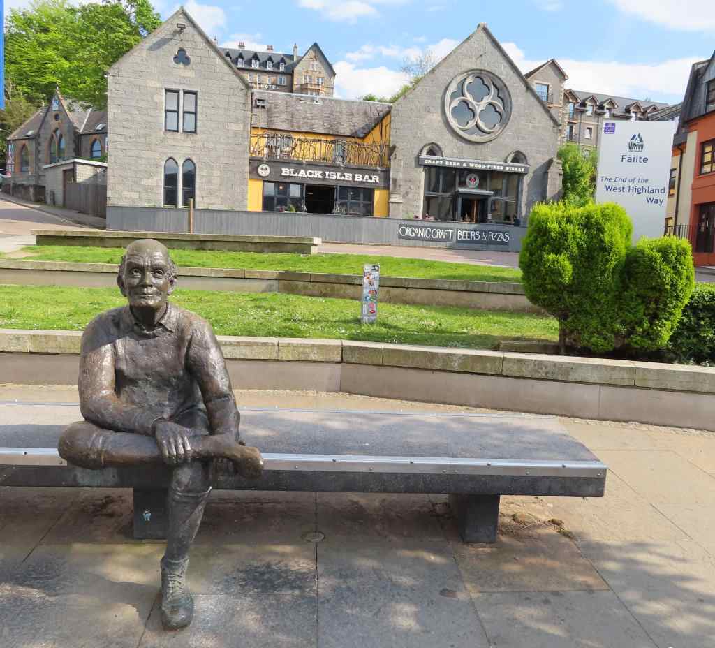 "Sore Feet" marking the end of the West Highland Way