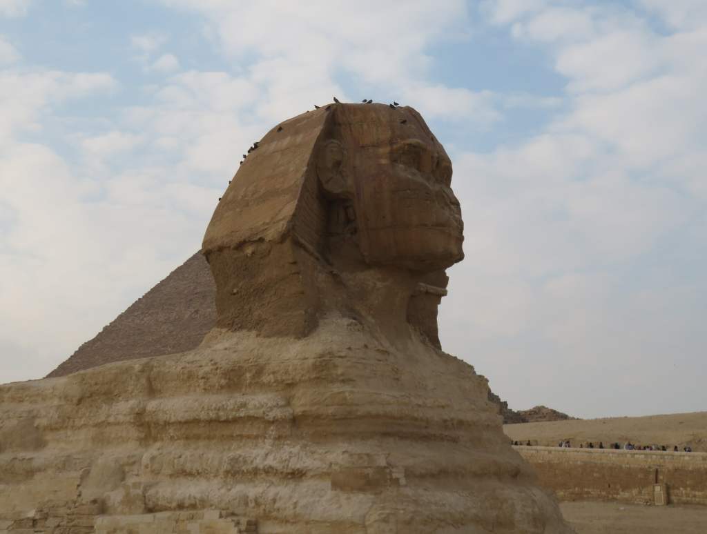 A closer view of the Sphinx
