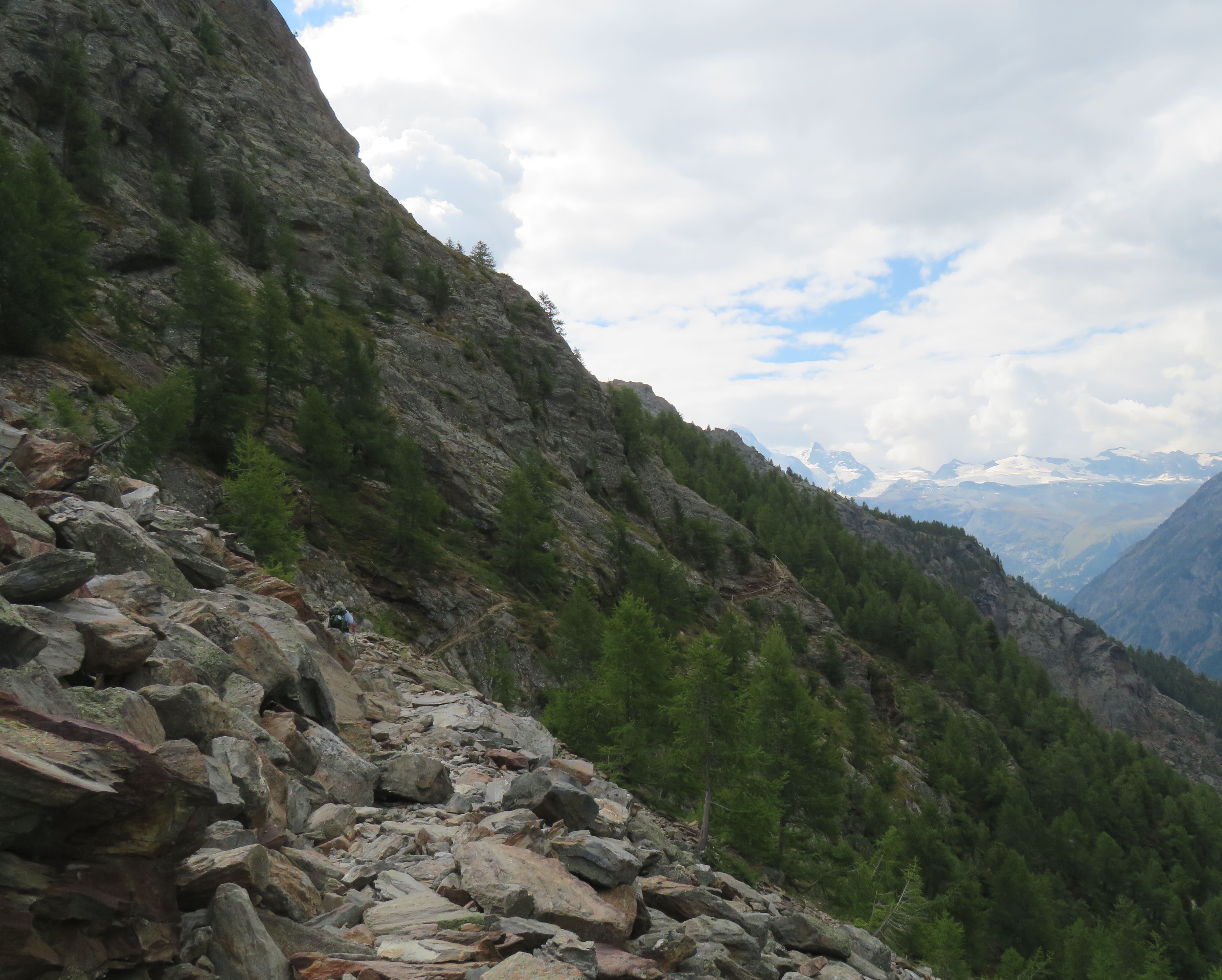 Difficult hike on Europaweg