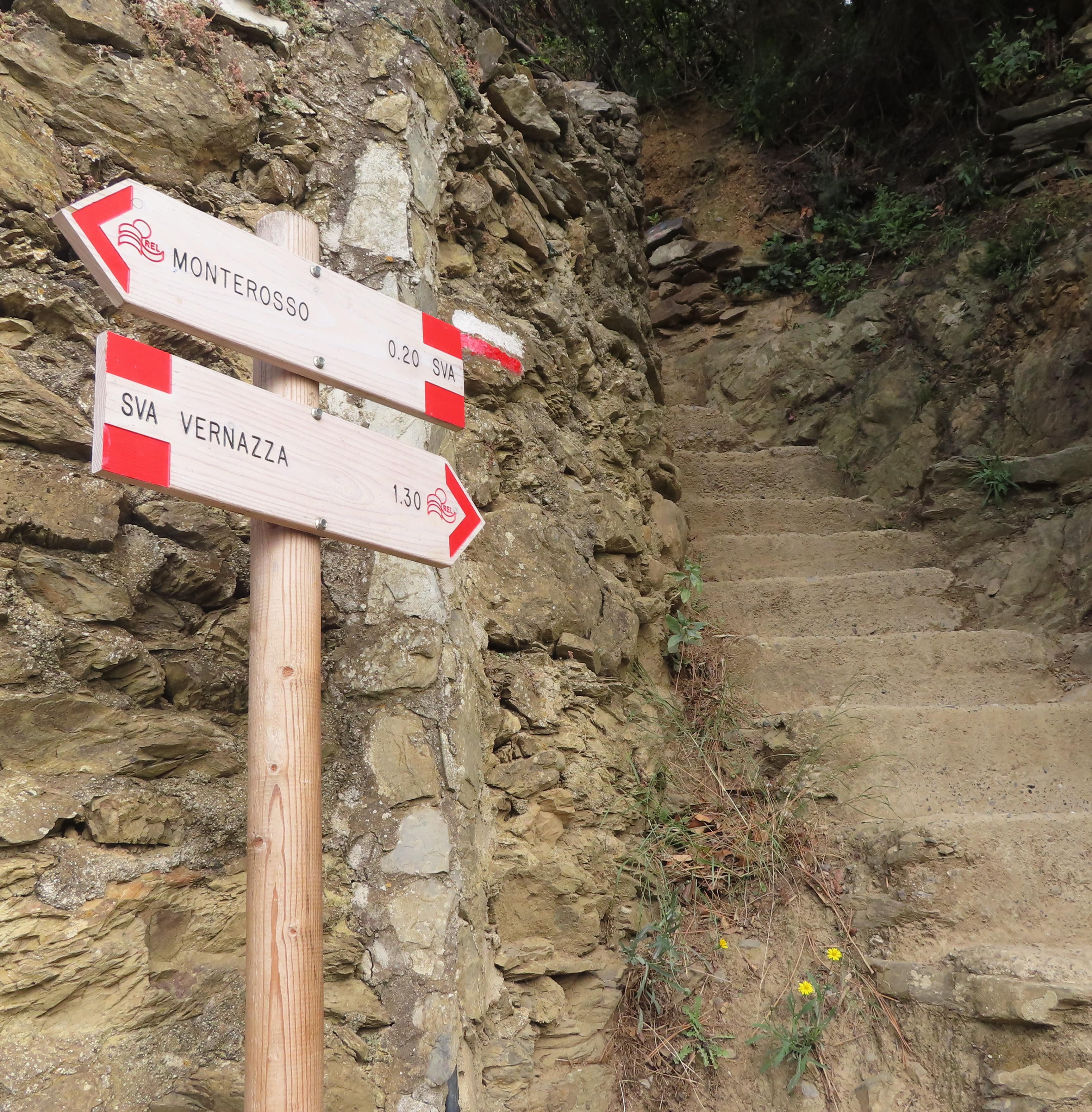 Trail from Monterosso to Vernazza
