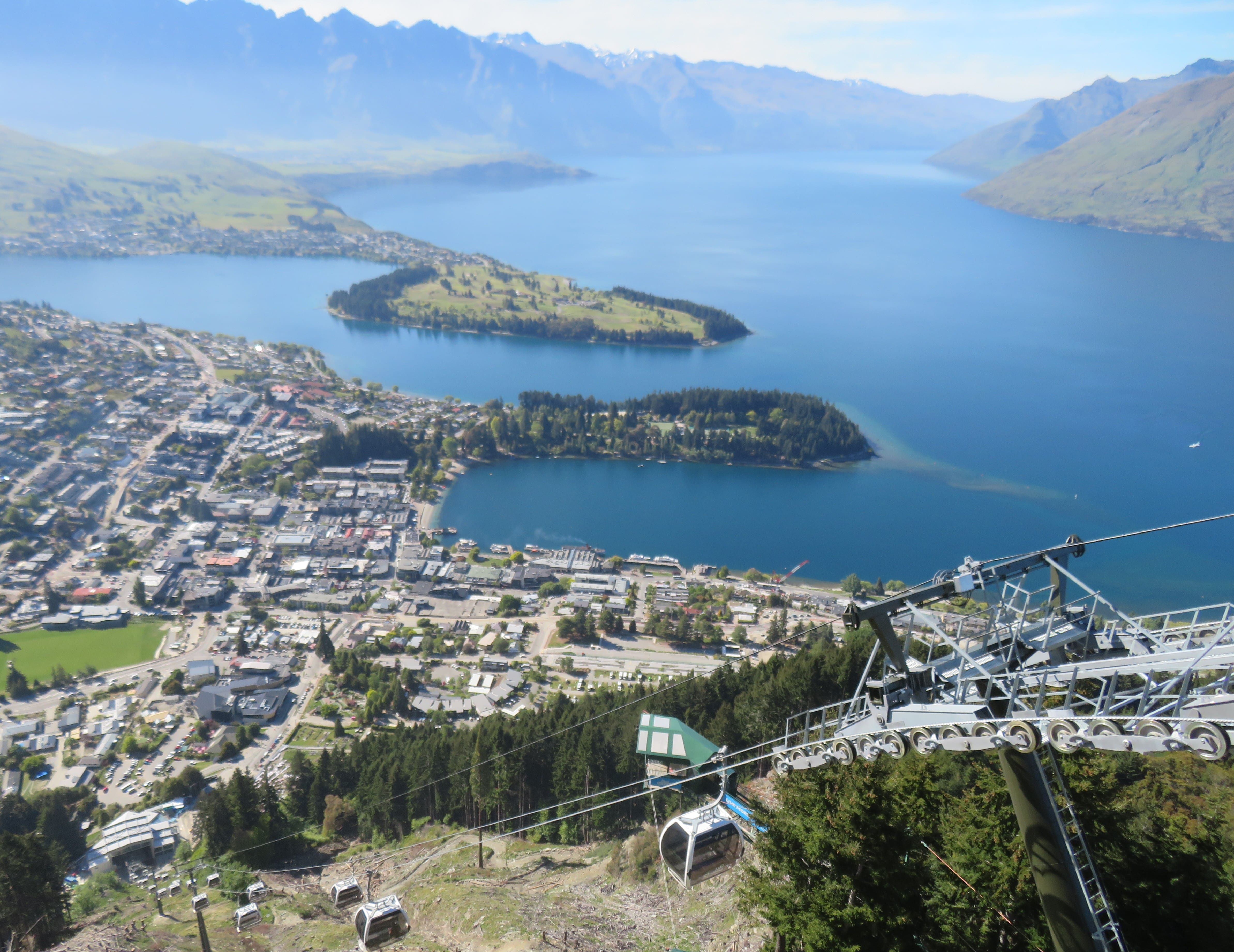 Magnificent view from the top Skyline Gondola station