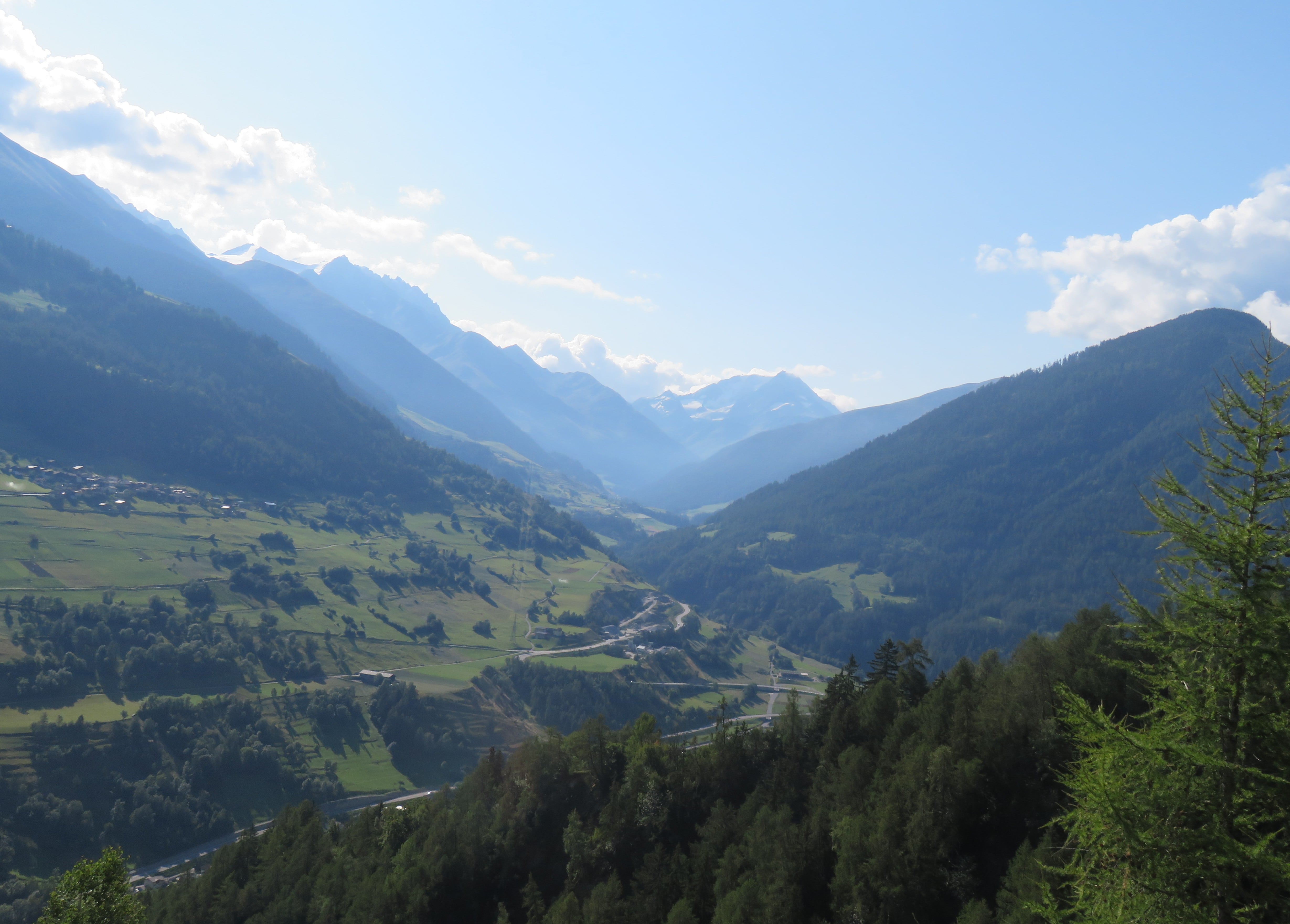 The view we saw from Champex to Sembrancher
