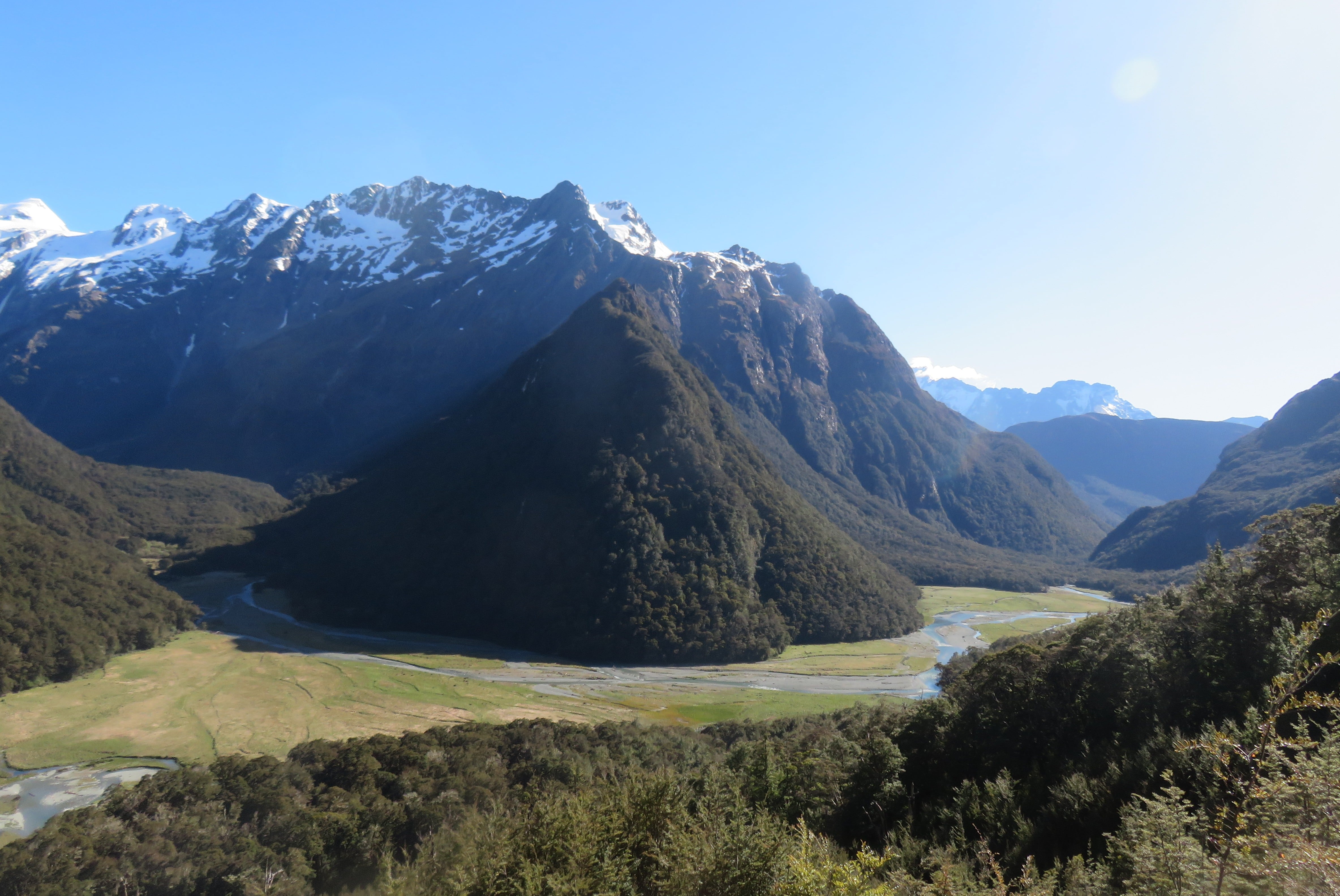 Valley view on a sunny day