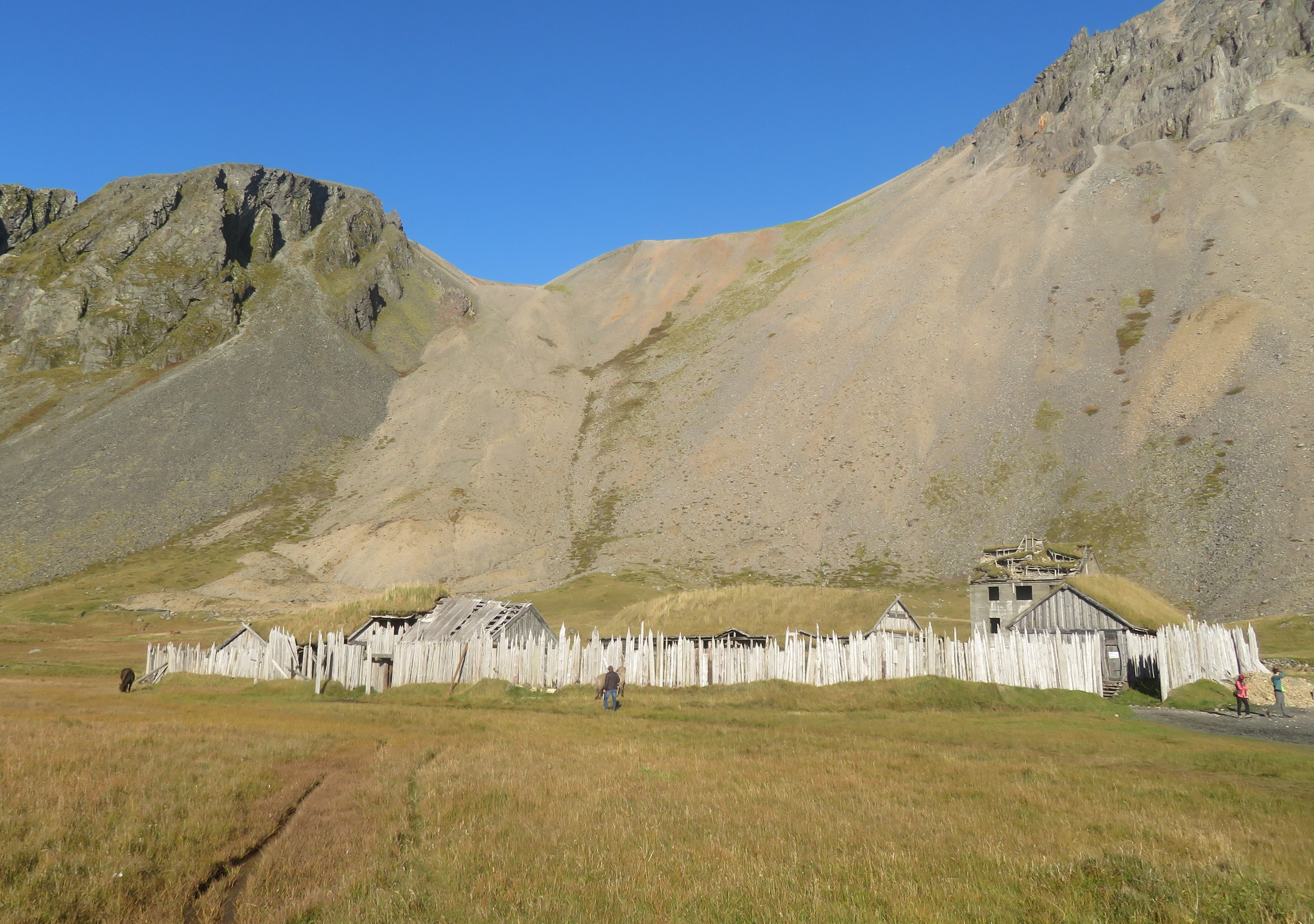 There's an abandoned Viking village.