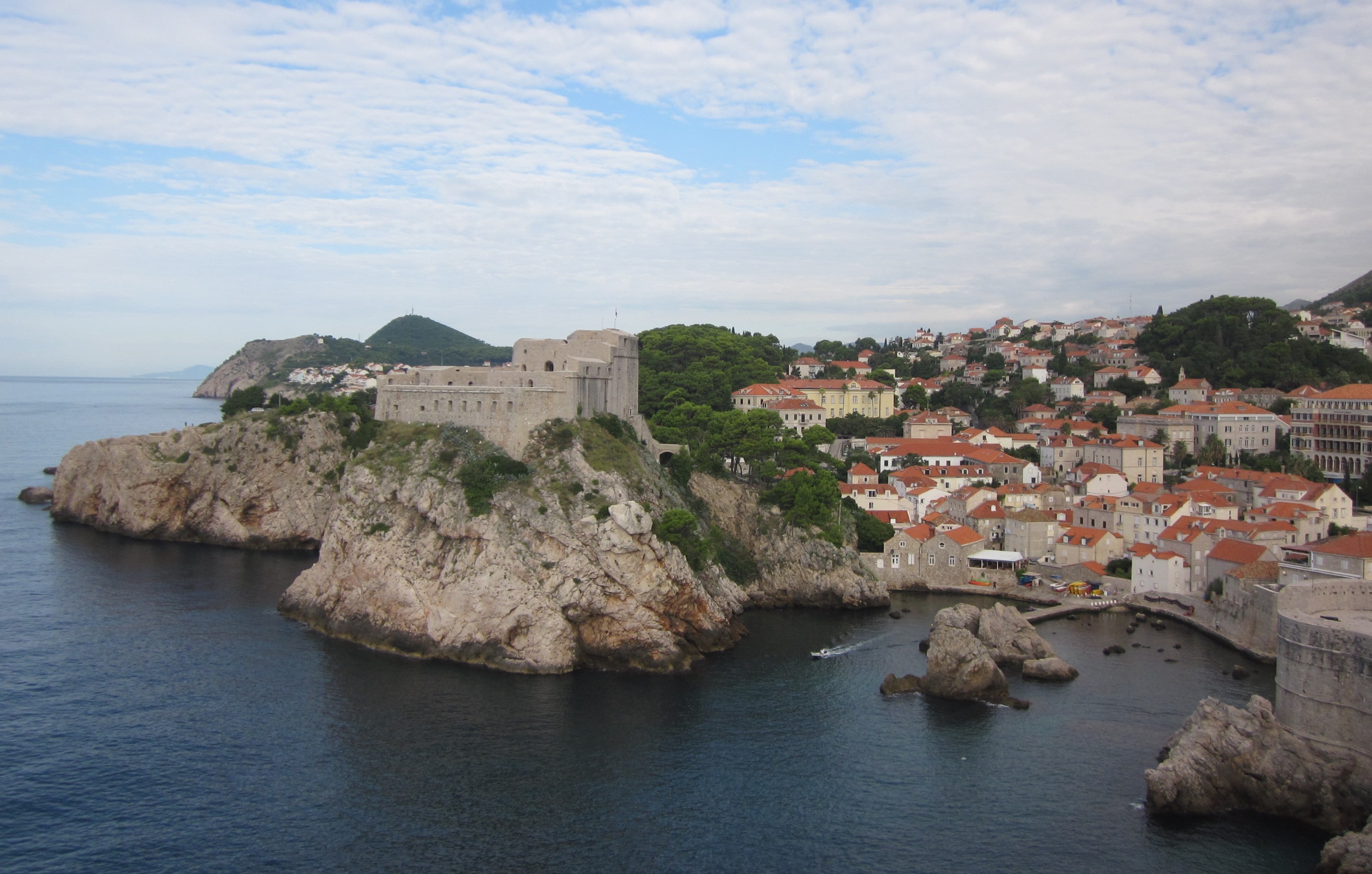 Postcard view of Dubrovnik