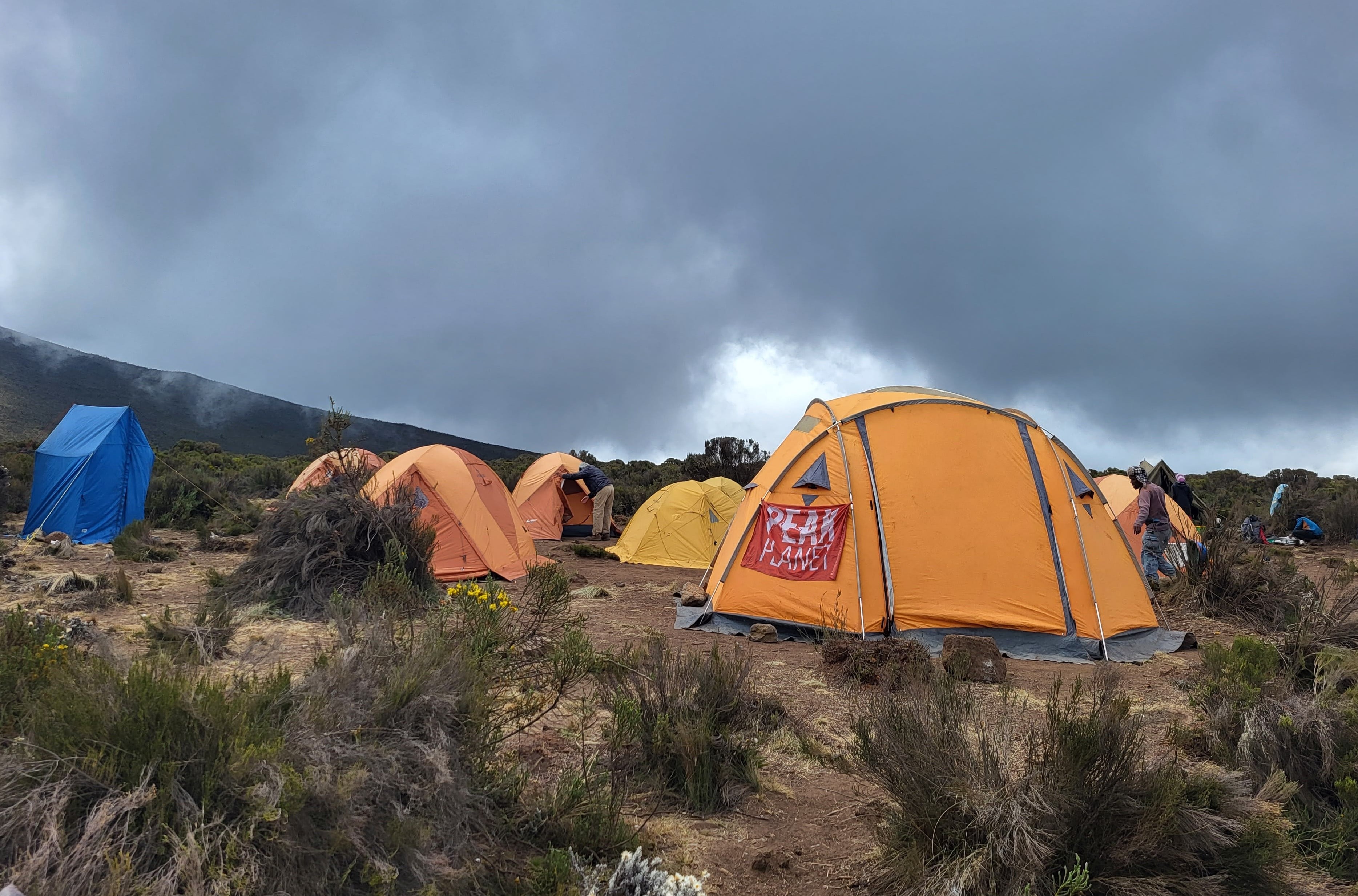 Our Shira One camp site