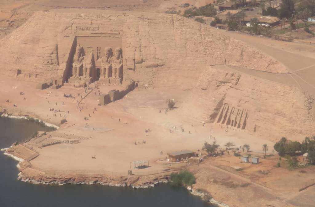 Abu Simbel seen from air