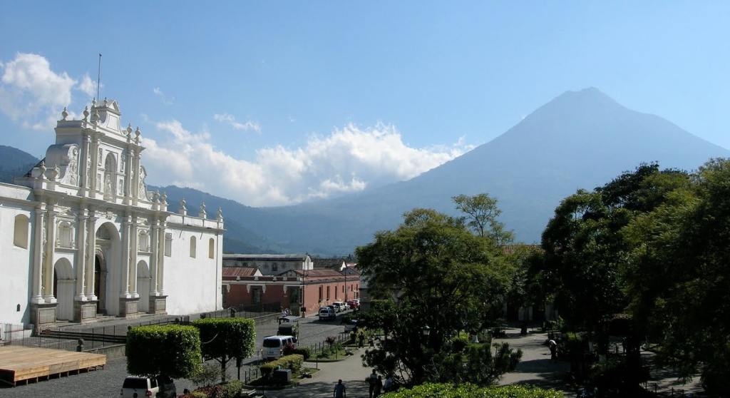 Impressive Volcan de Fuego on the horizon