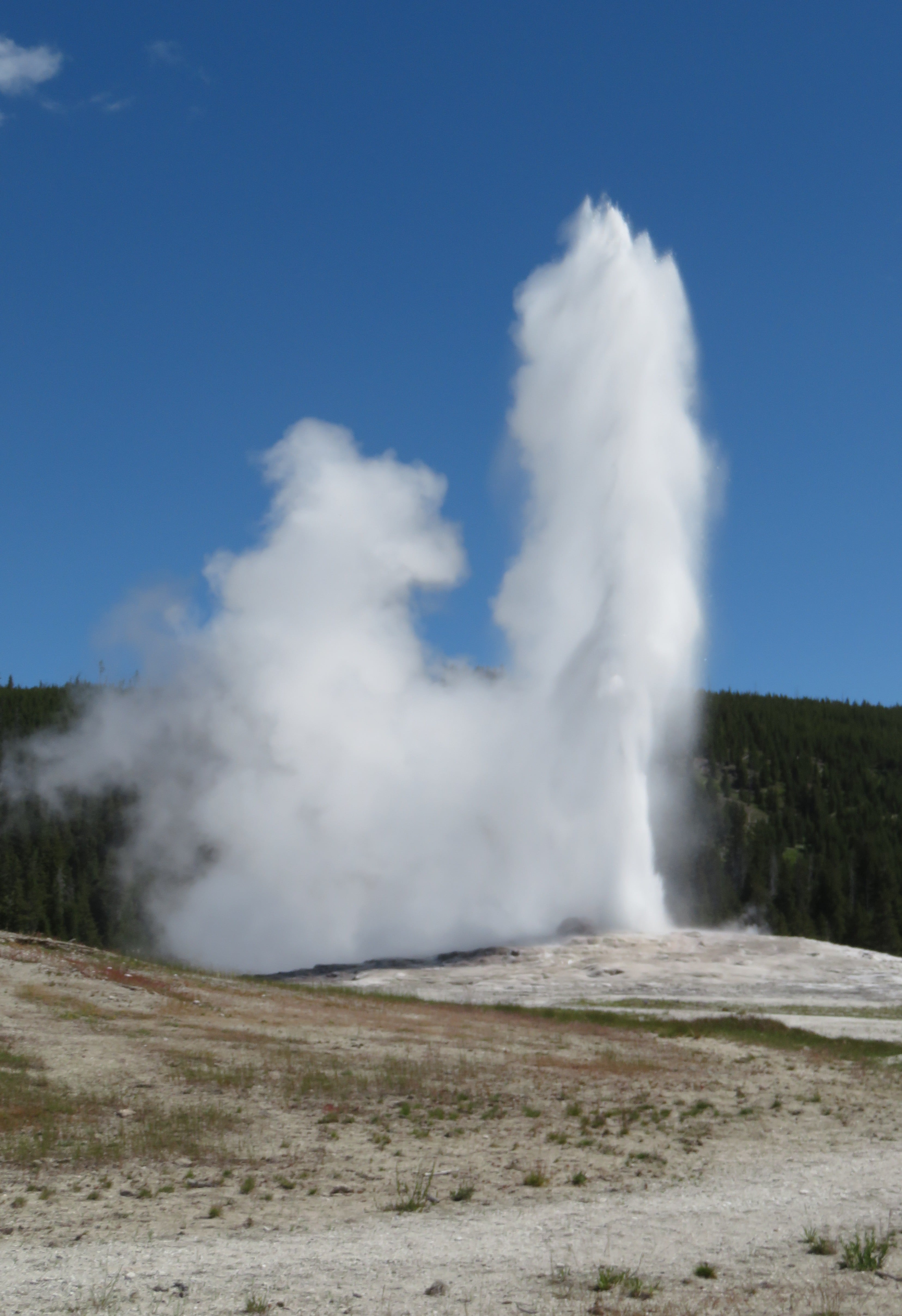 Old Faithful Geyser erupting