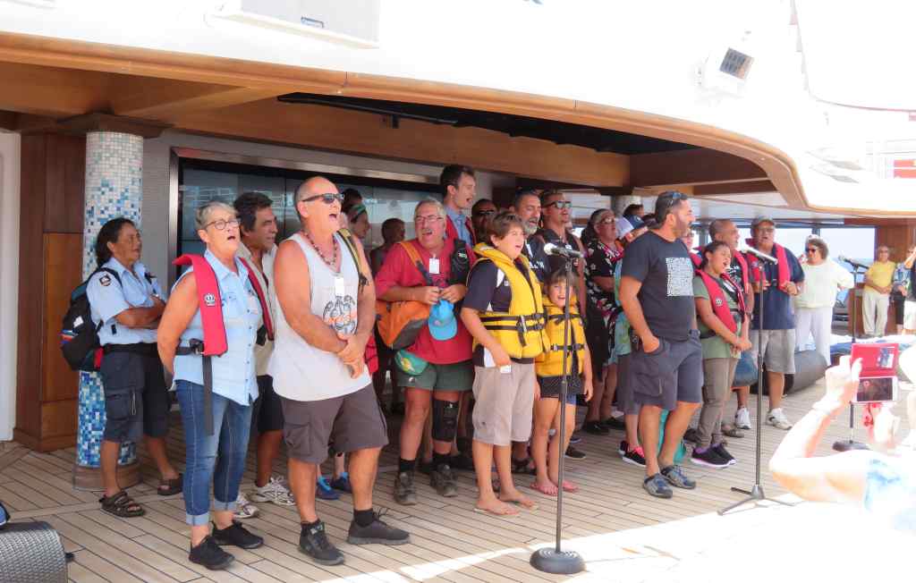 Performance by Pitcairn people