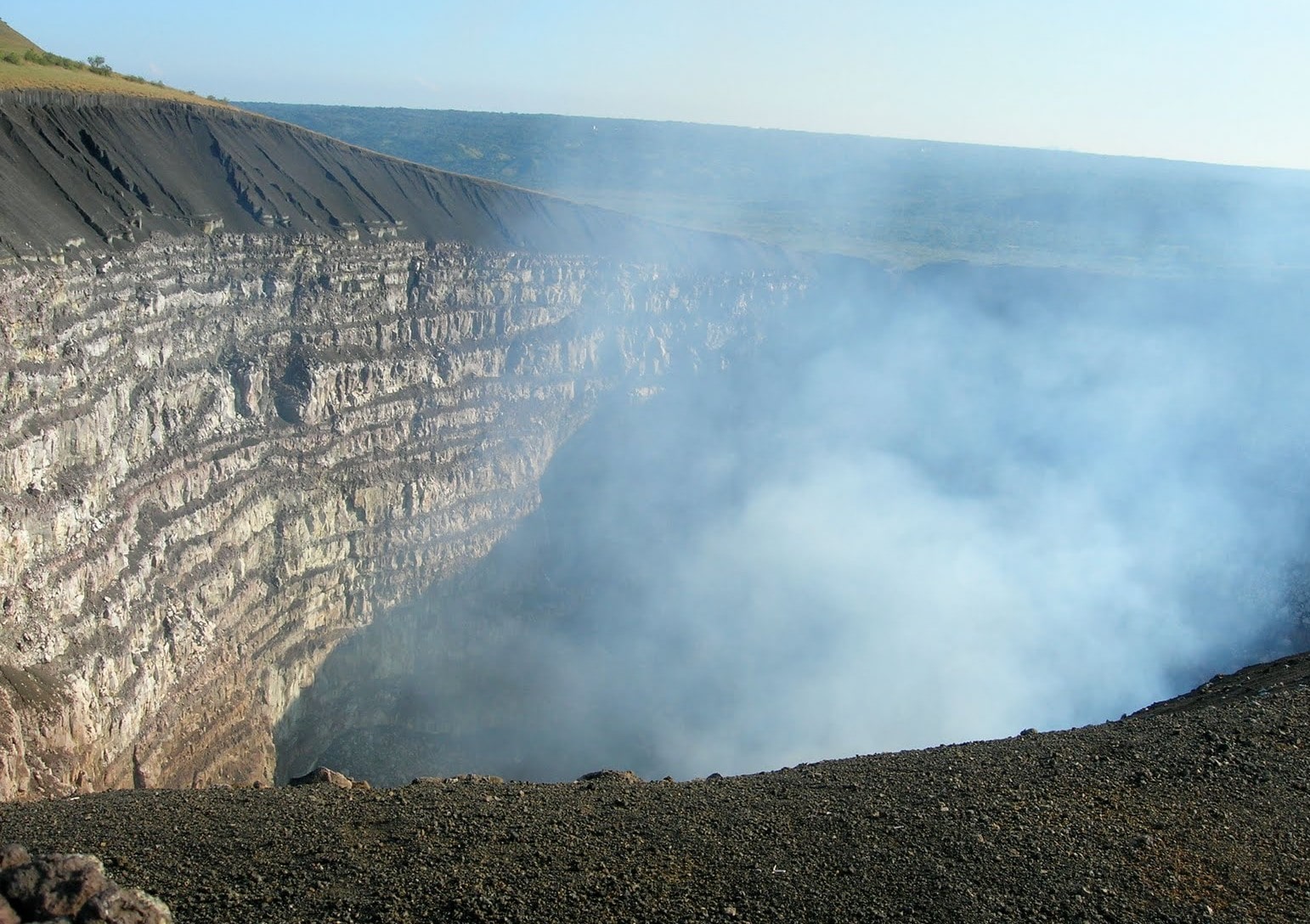 smoking caldera