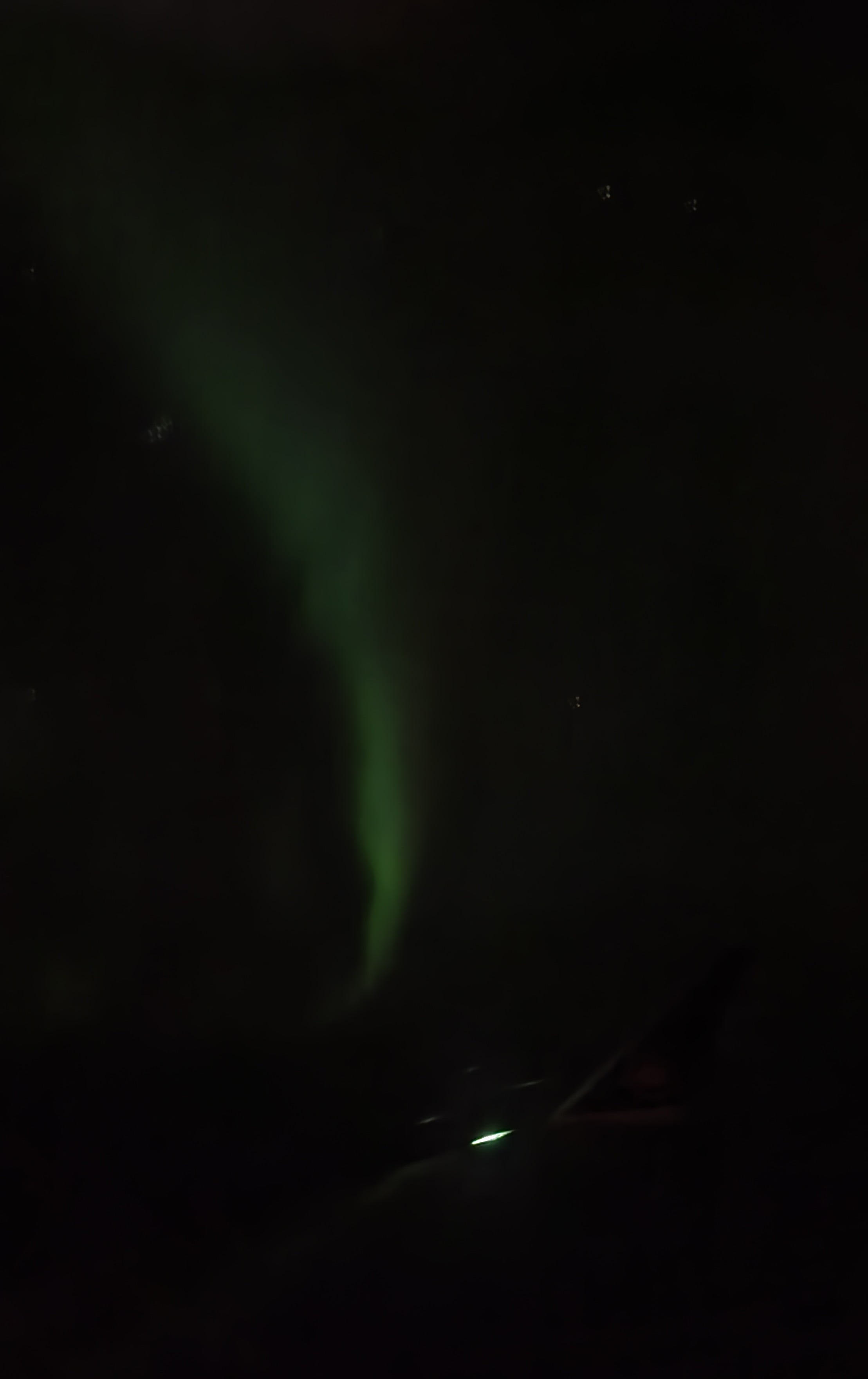 Aurora taken from airplane