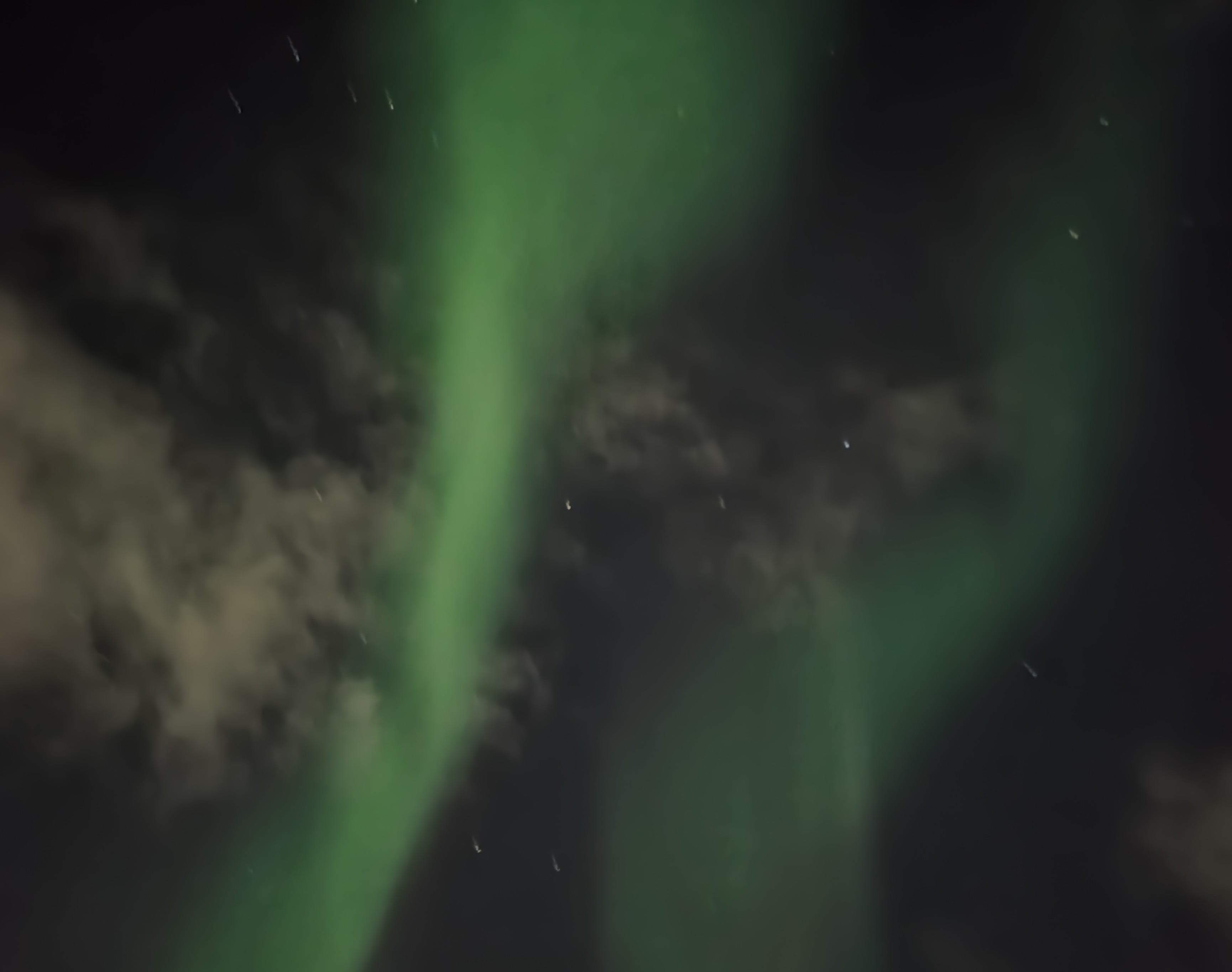 Eerie aurora photo