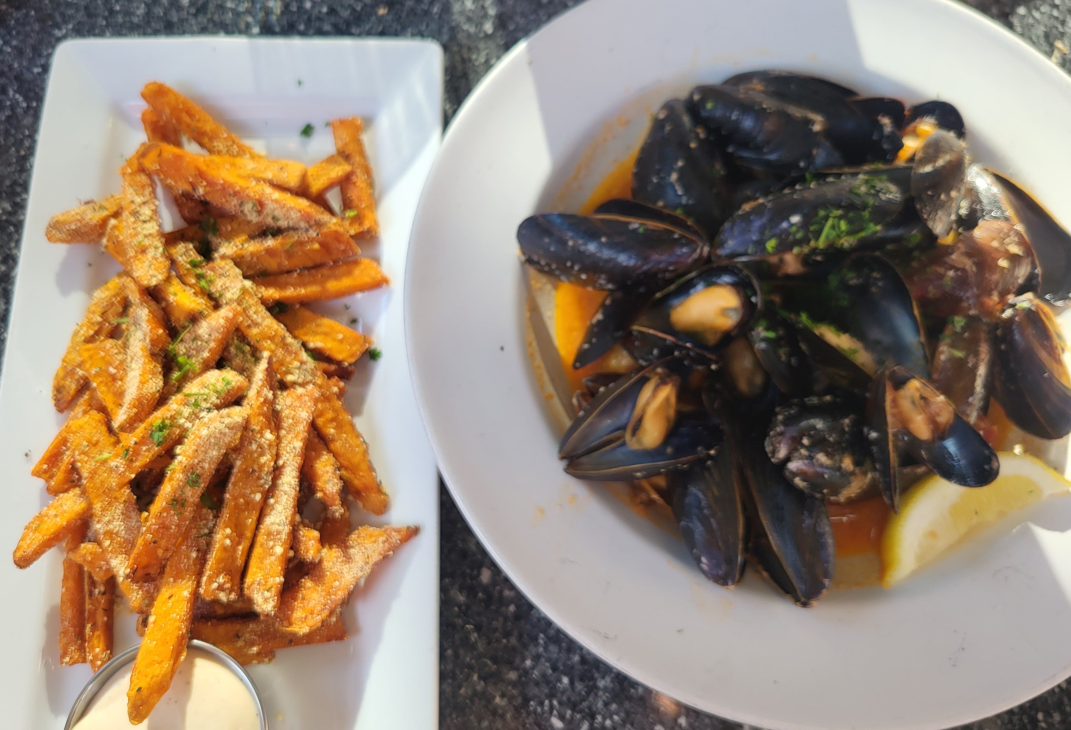 Fries and Mussels