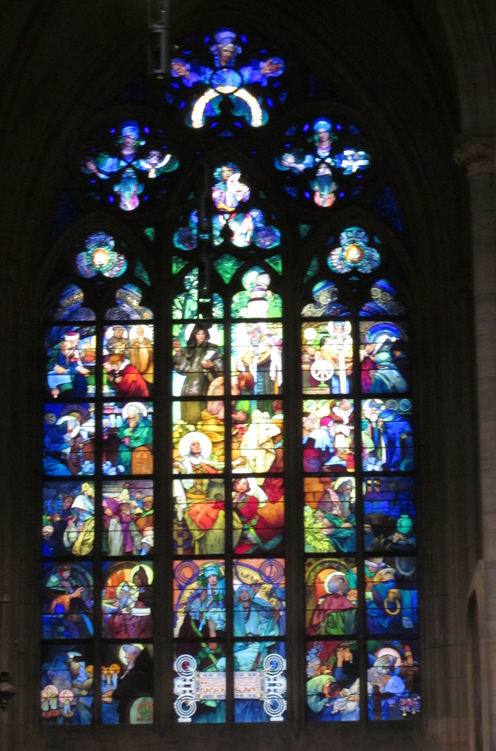 Stained-Glass Window by Mucha