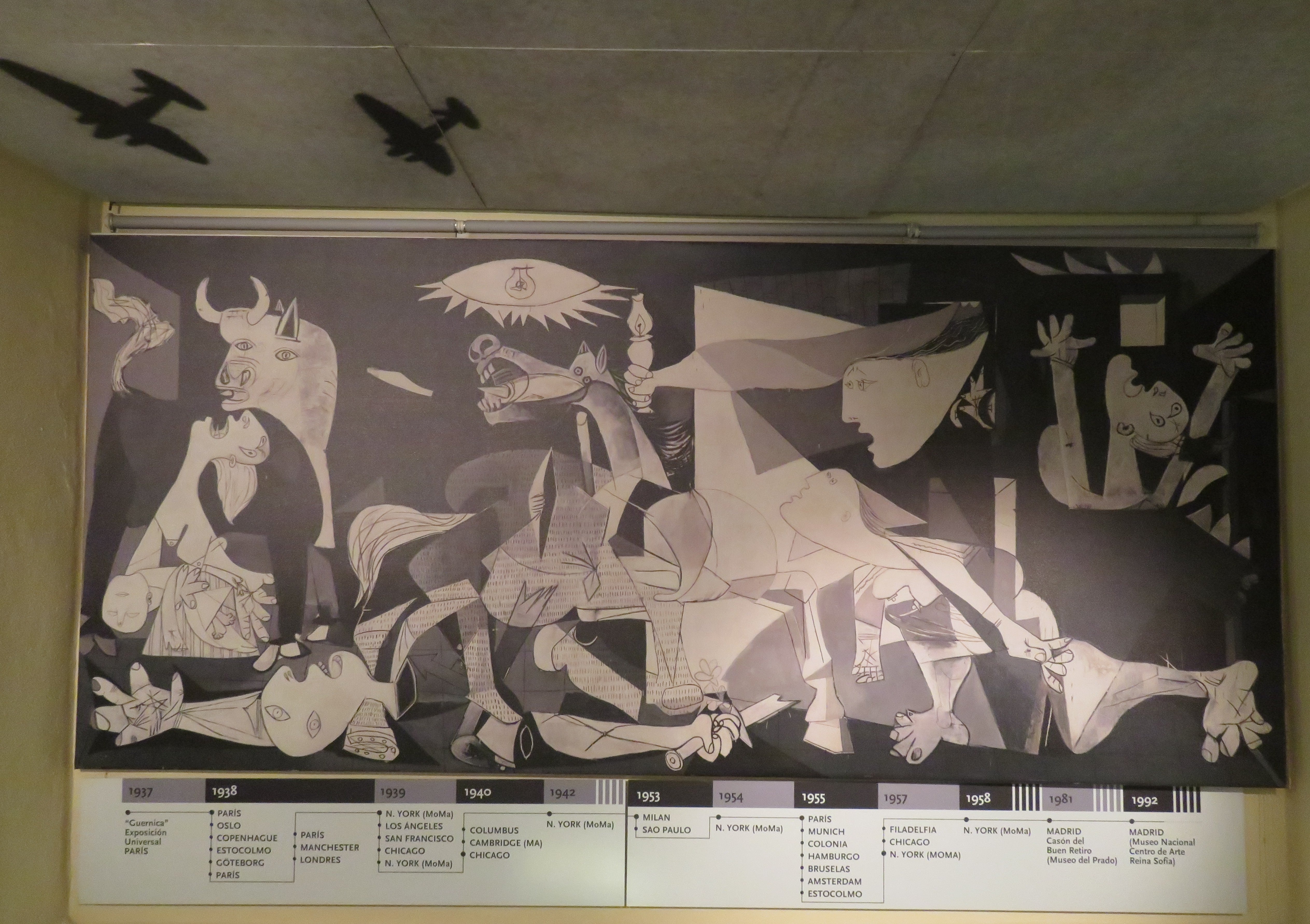 Copy of Picasso's Guernica painting