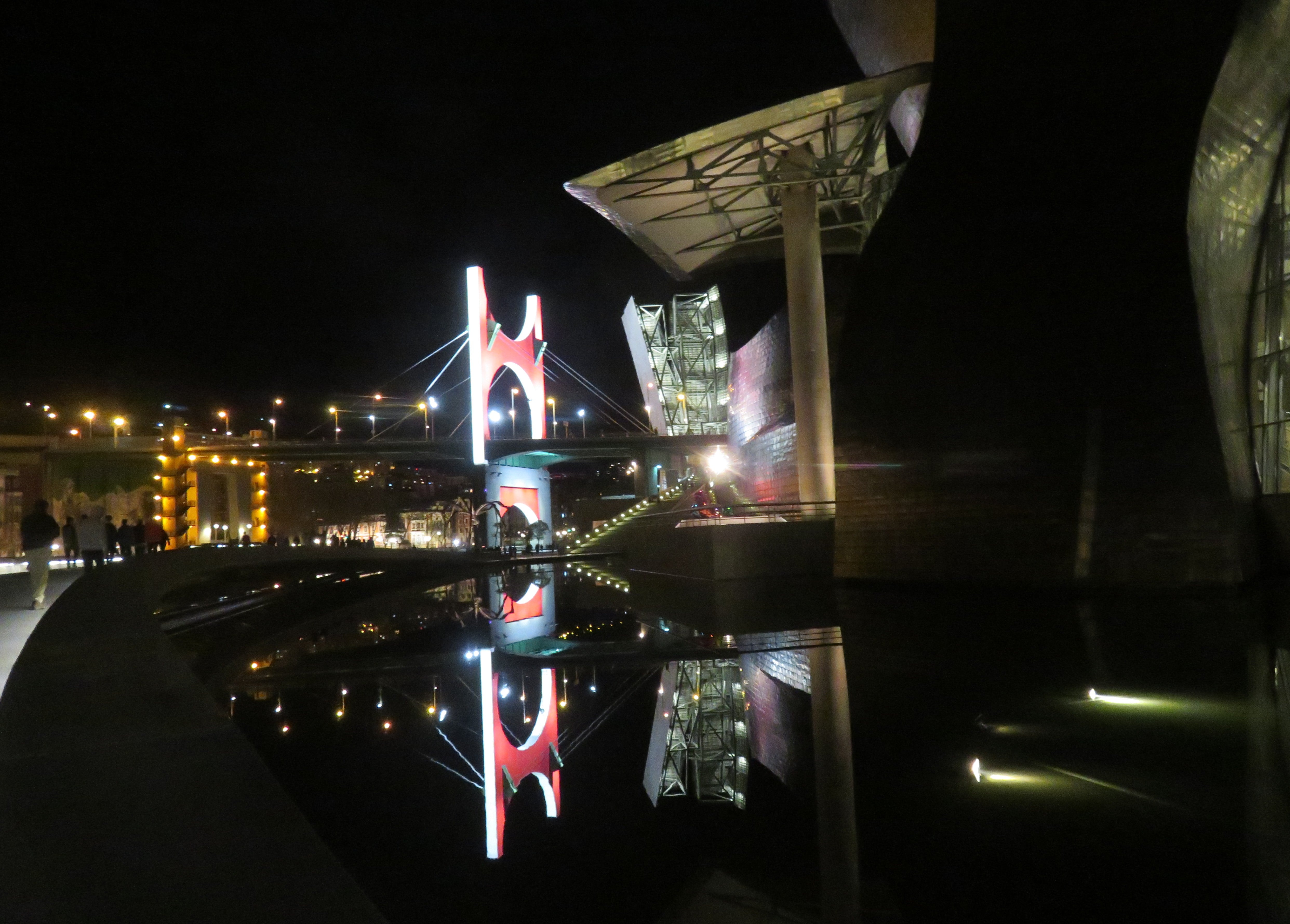 Night view from the Guggenheim Museum