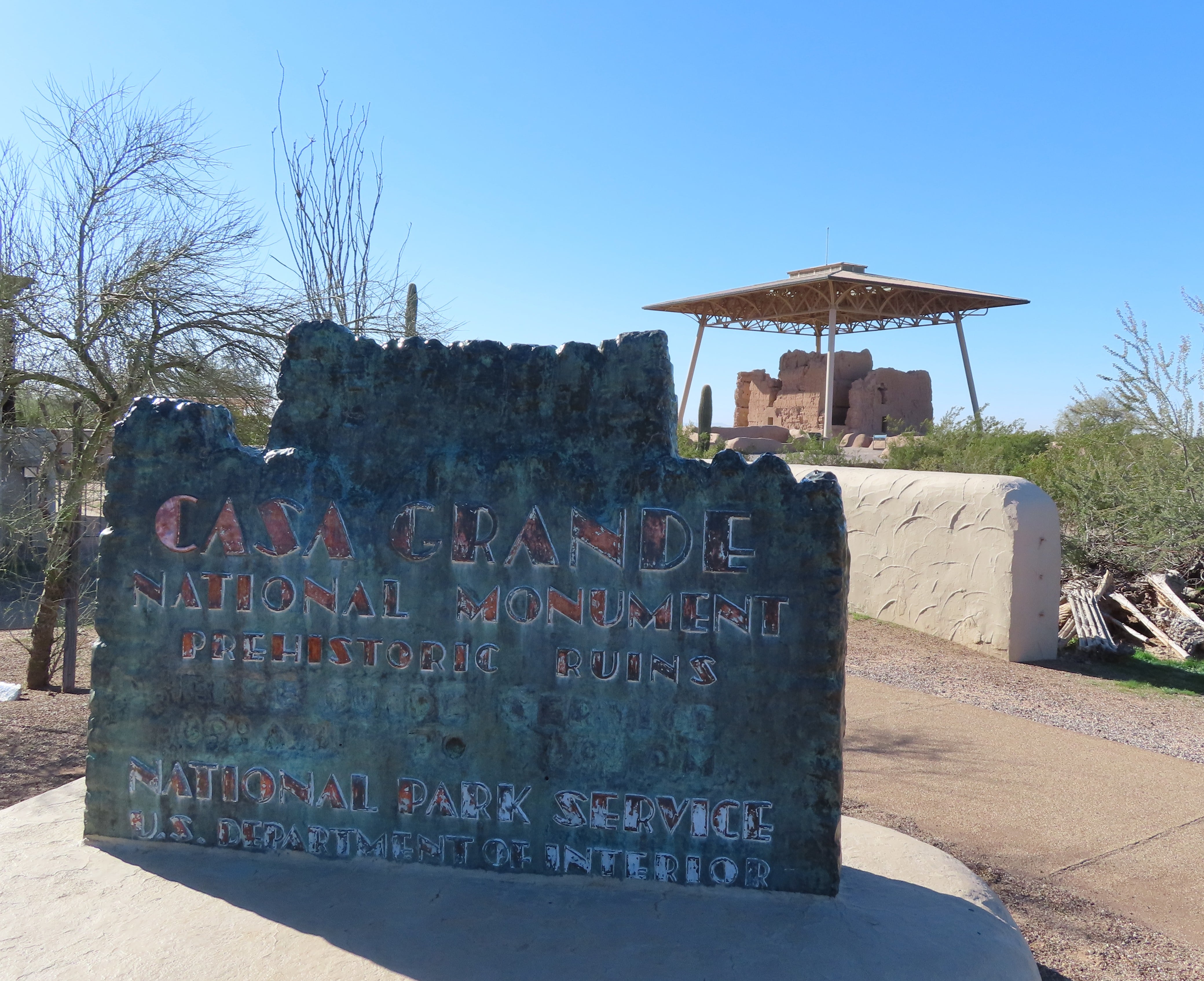 The original Casa Grande NM sign