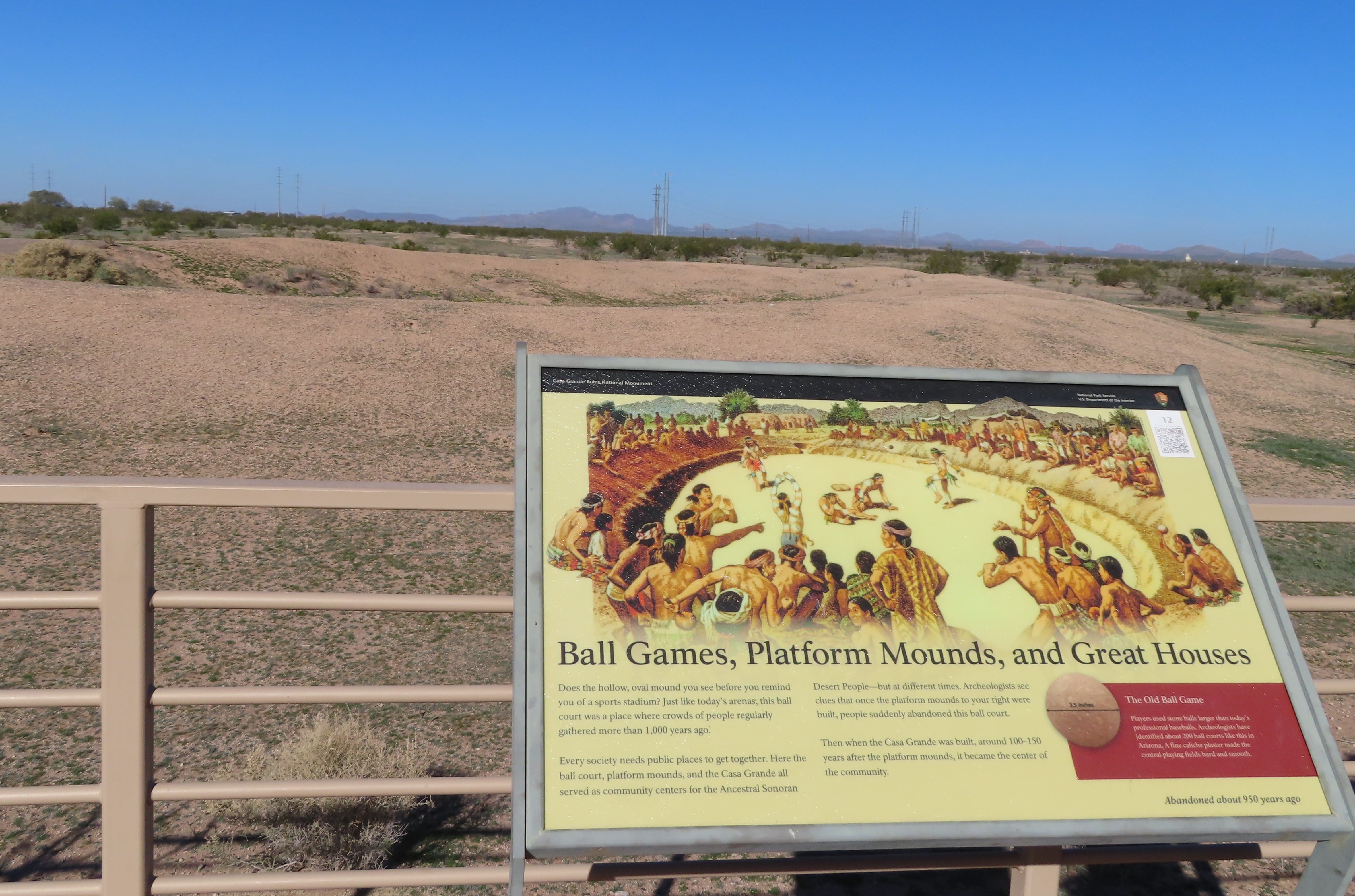 Ballcourt at Casa Grande Ruins