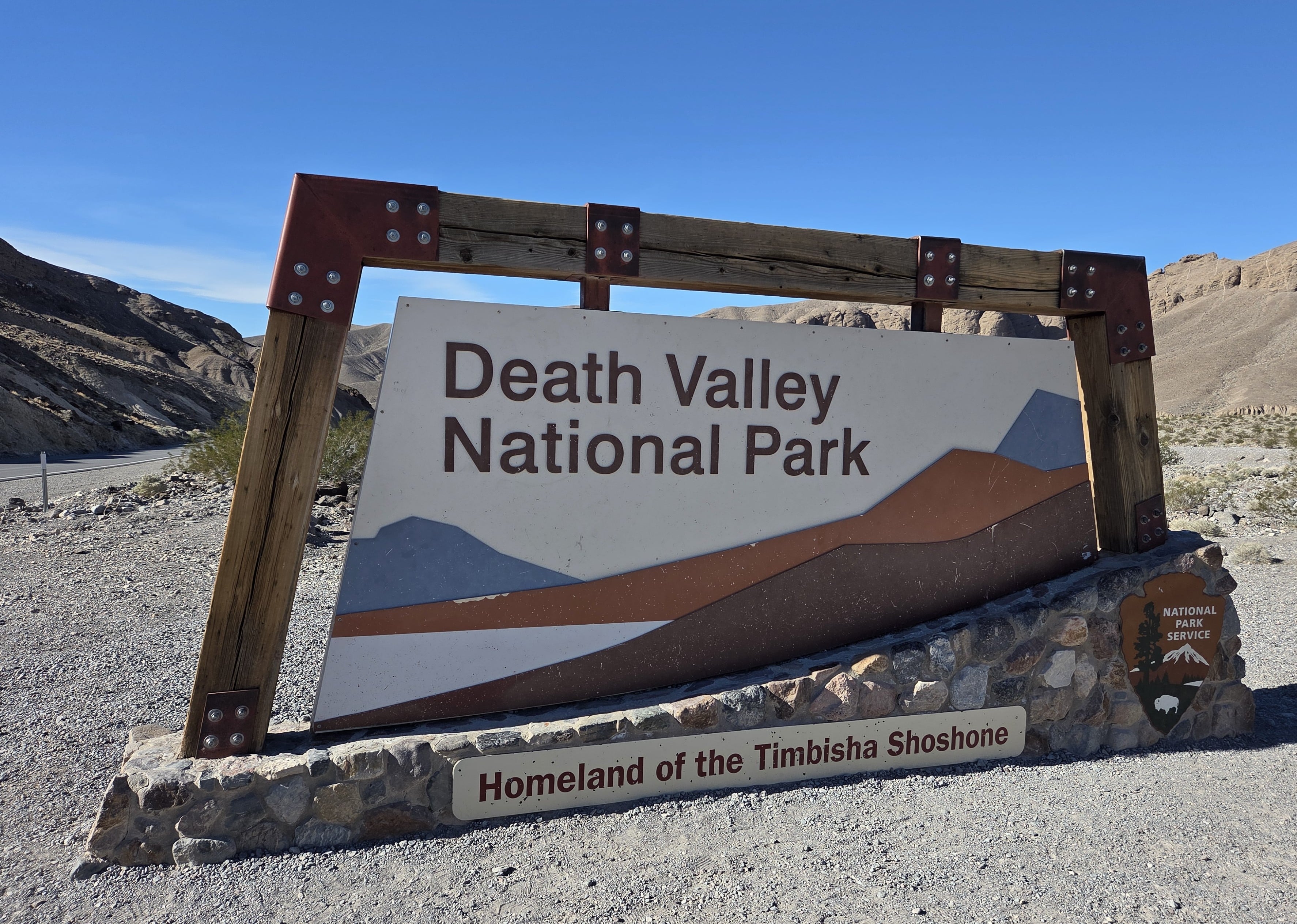 Death Valley NP entrance sign
