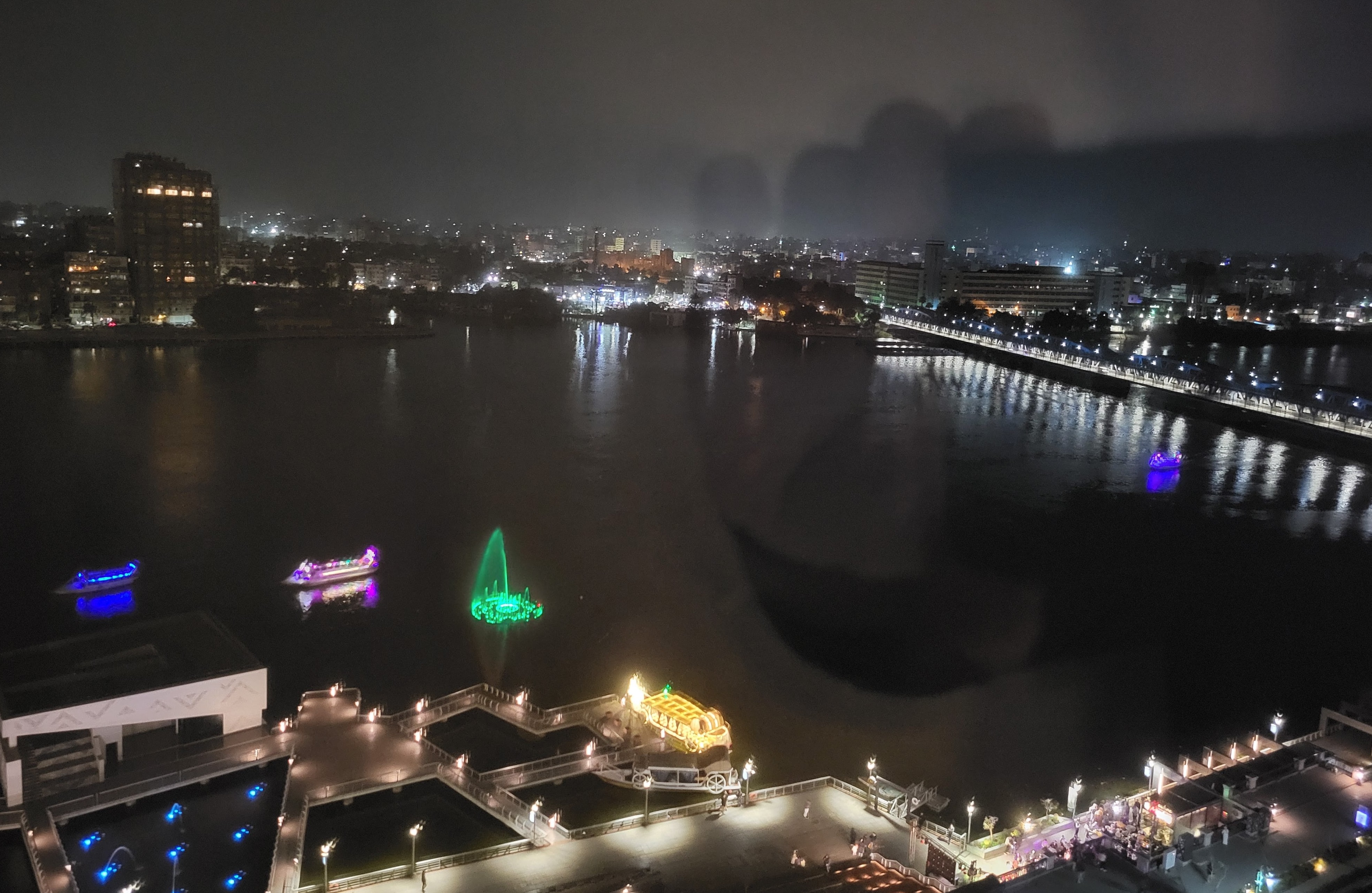 Nile at Night (seen from our hotel room)
