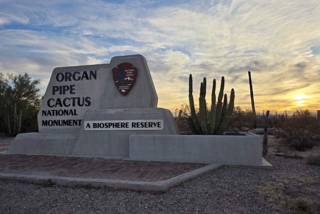 Organ Pipe Cactus NM sign